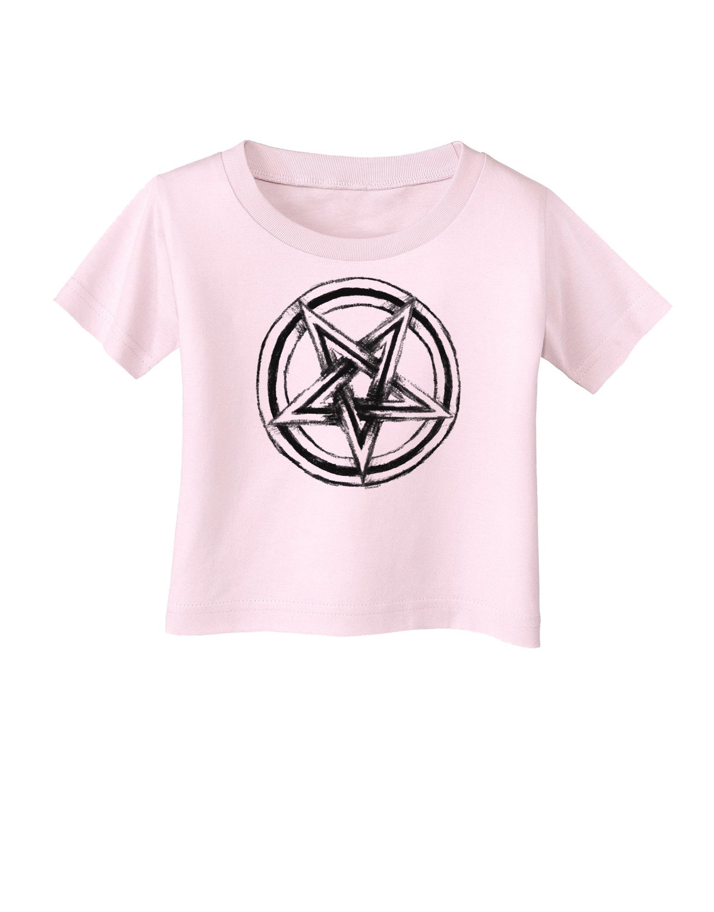 Inverted Pentagram Death Metal Star Infant T-Shirt-Infant T-Shirt-TooLoud-Light-Pink-06-Months-Davson Sales