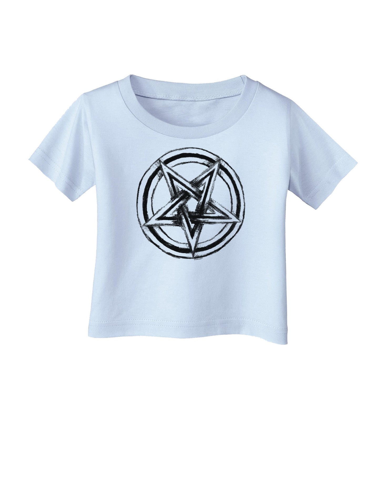 Inverted Pentagram Death Metal Star Infant T-Shirt-Infant T-Shirt-TooLoud-Light-Blue-06-Months-Davson Sales