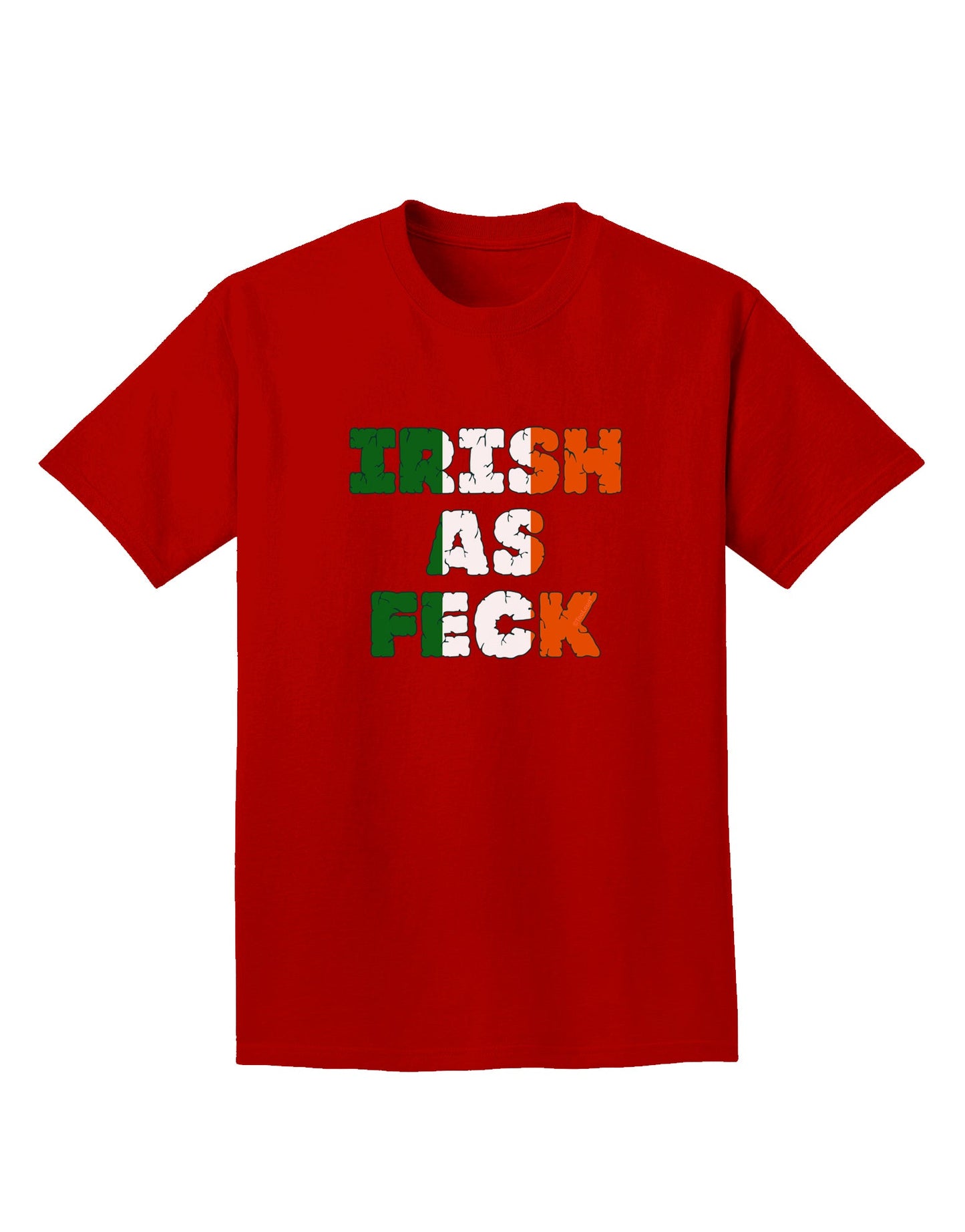 Irish As Feck Funny Adult Dark T-Shirt by TooLoud-Mens T-Shirt-TooLoud-Red-Small-Davson Sales