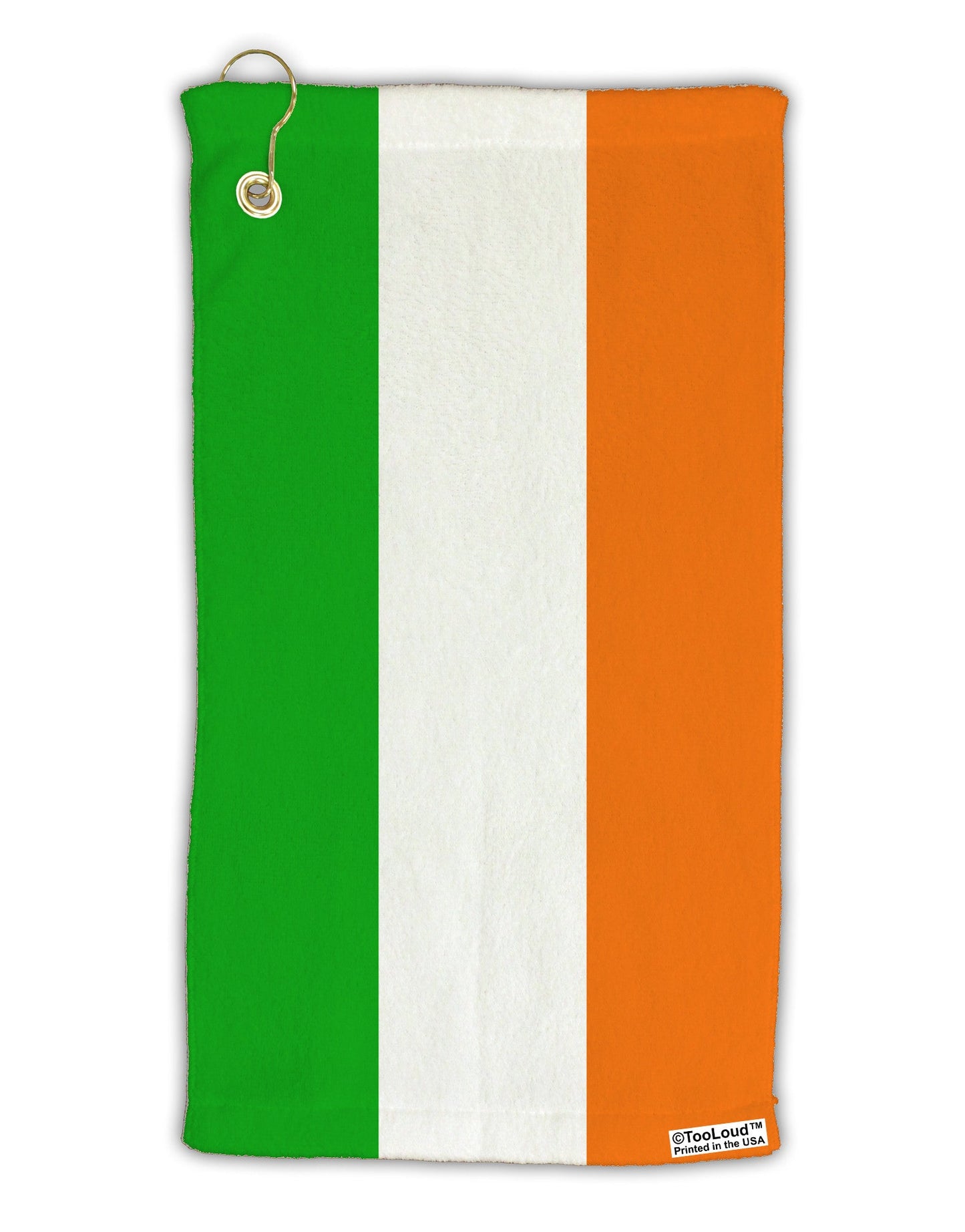 Irish Flag - Flag of Ireland Micro Terry Gromet Golf Towel 15 x 22 Inch All Over Print-Golf Towel-TooLoud-White-Davson Sales
