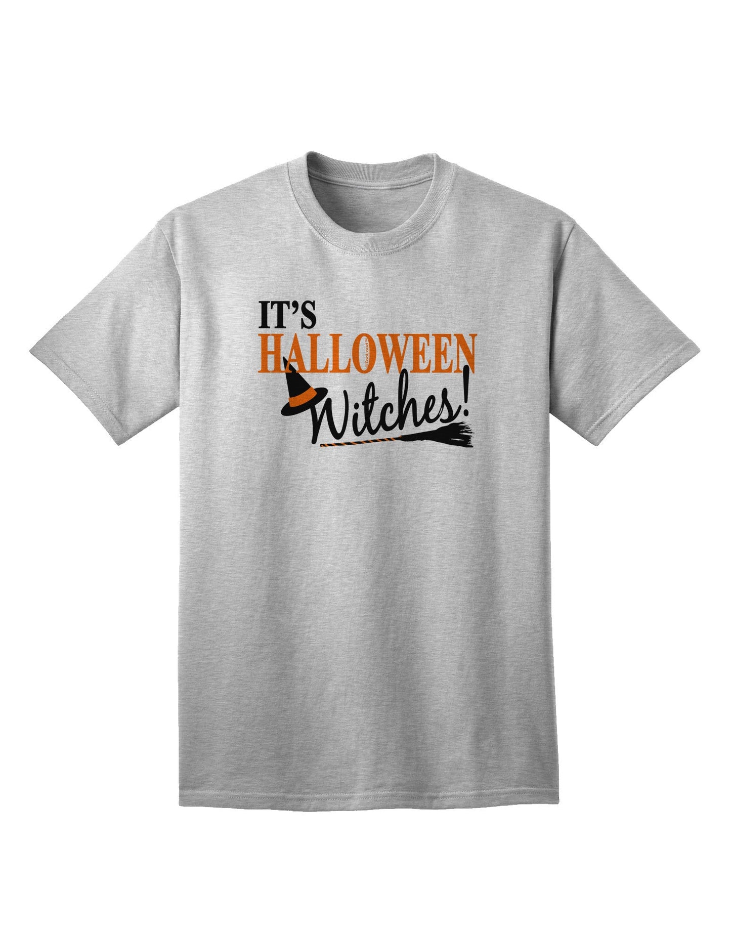It's Halloween Witches Hat Adult T-Shirt-unisex t-shirt-TooLoud-AshGray-Small-Davson Sales