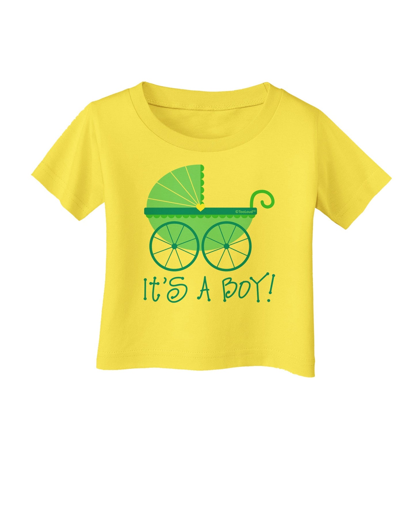 It's a Boy - Baby Boy Carriage Infant T-Shirt-Infant T-Shirt-TooLoud-Yellow-06-Months-Davson Sales