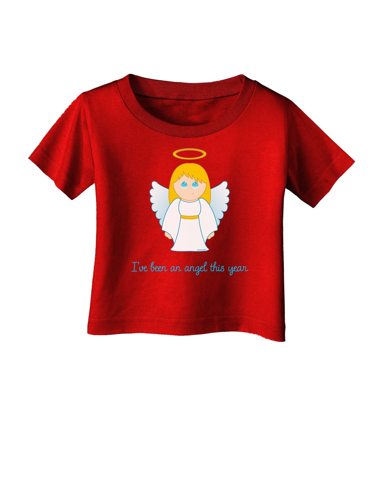 I've Been An Angel This Year Cute Christmas Angel Infant T-Shirt Dark-Infant T-Shirt-TooLoud-Clover-Green-06-Months-Davson Sales
