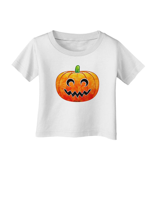 Jack-O-Lantern Watercolor Infant T-Shirt-Infant T-Shirt-TooLoud-White-06-Months-Davson Sales
