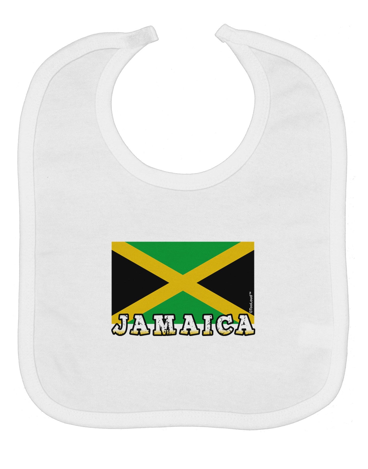 Jamaica Flag Baby Bib