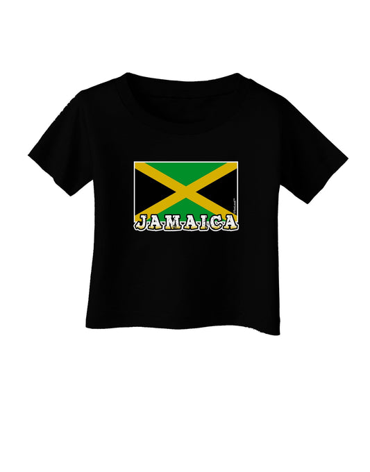 Jamaica Flag Dark Infant T-Shirt Dark-Infant T-Shirt-TooLoud-Black-06-Months-Davson Sales