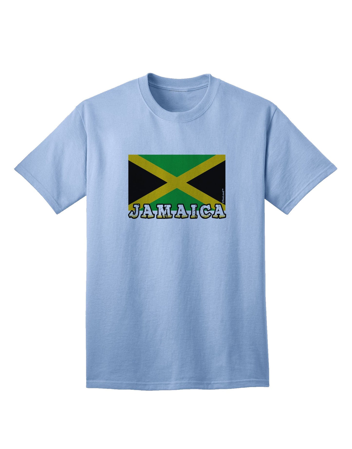 Jamaica Flag Inspired Adult T-Shirt - A Statement of Patriotism and Style-Mens T-shirts-TooLoud-Light-Blue-Small-Davson Sales