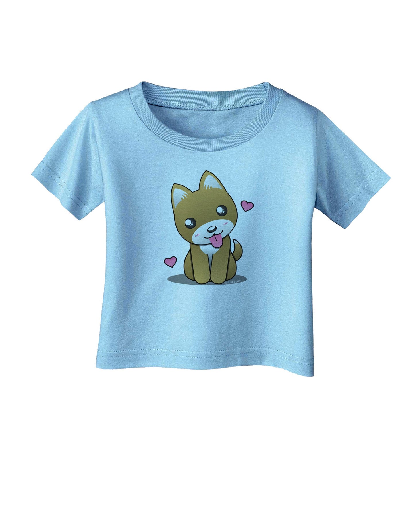 Kawaii Puppy Infant T-Shirt-Infant T-Shirt-TooLoud-Aquatic-Blue-06-Months-Davson Sales