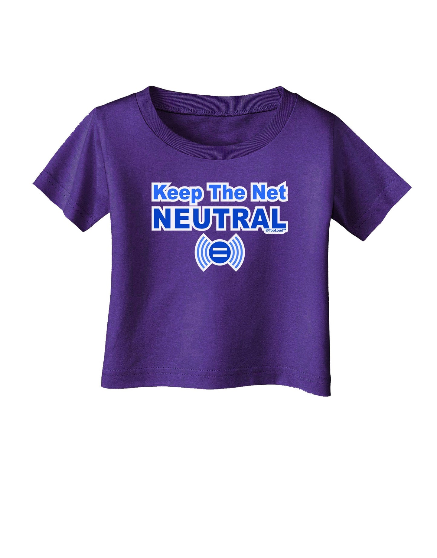 Keep the Net Neutral Infant T-Shirt Dark-Infant T-Shirt-TooLoud-Purple-06-Months-Davson Sales