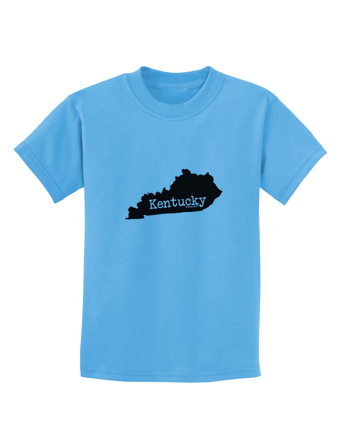 Kentucky - United States Shape Childrens T-Shirt by TooLoud-TooLoud-Aquatic-Blue-X-Small-Davson Sales