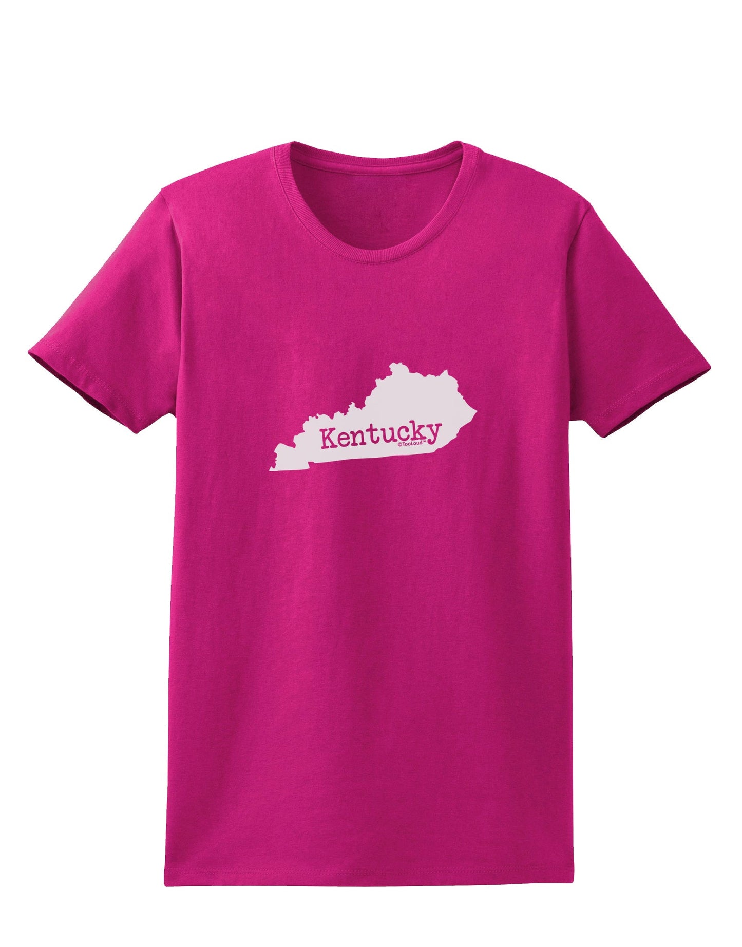 Kentucky - United States Shape Womens Dark T-Shirt by TooLoud-TooLoud-Hot-Pink-Small-Davson Sales