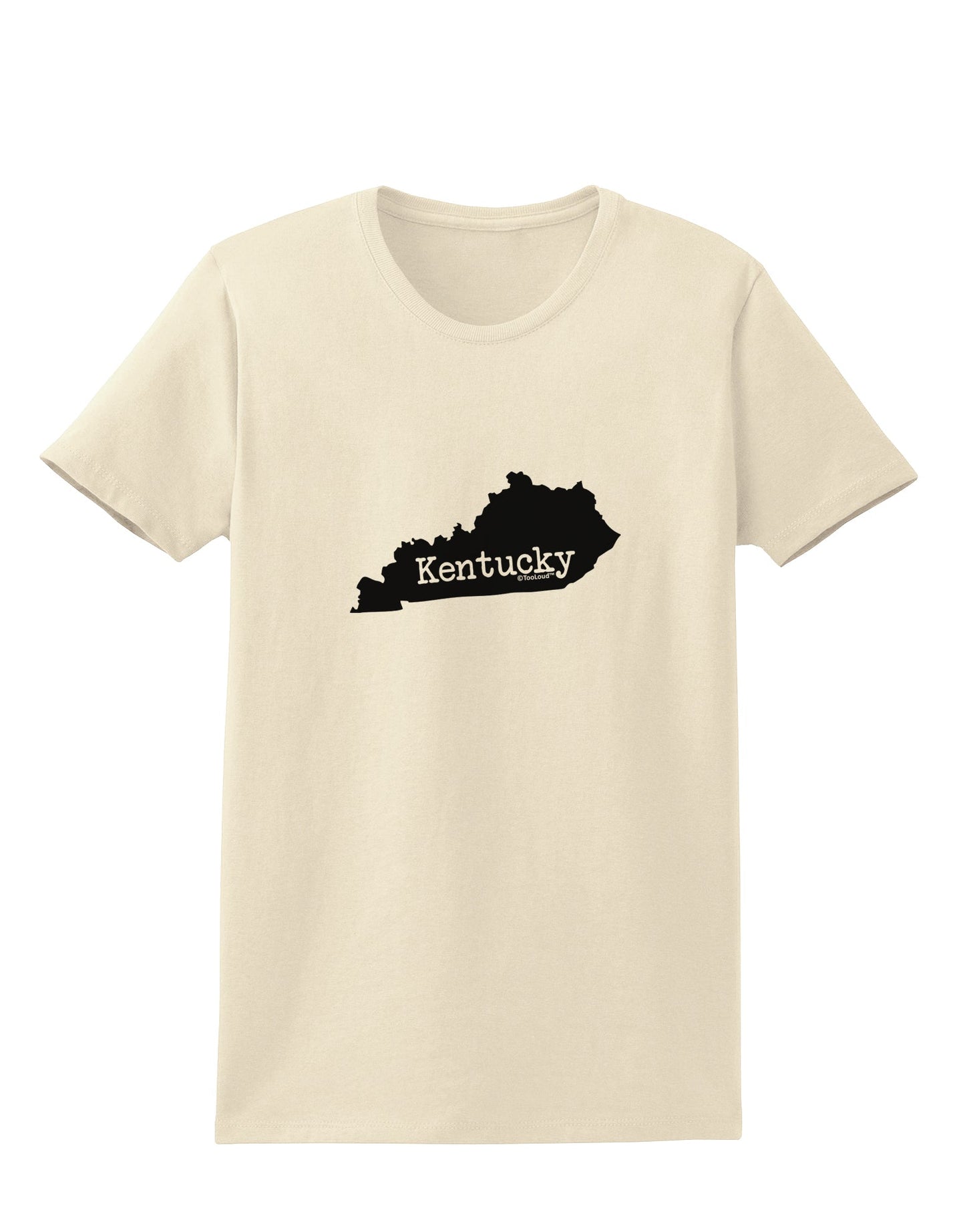 Kentucky - United States Shape Womens T-Shirt by TooLoud-TooLoud-Natural-X-Small-Davson Sales