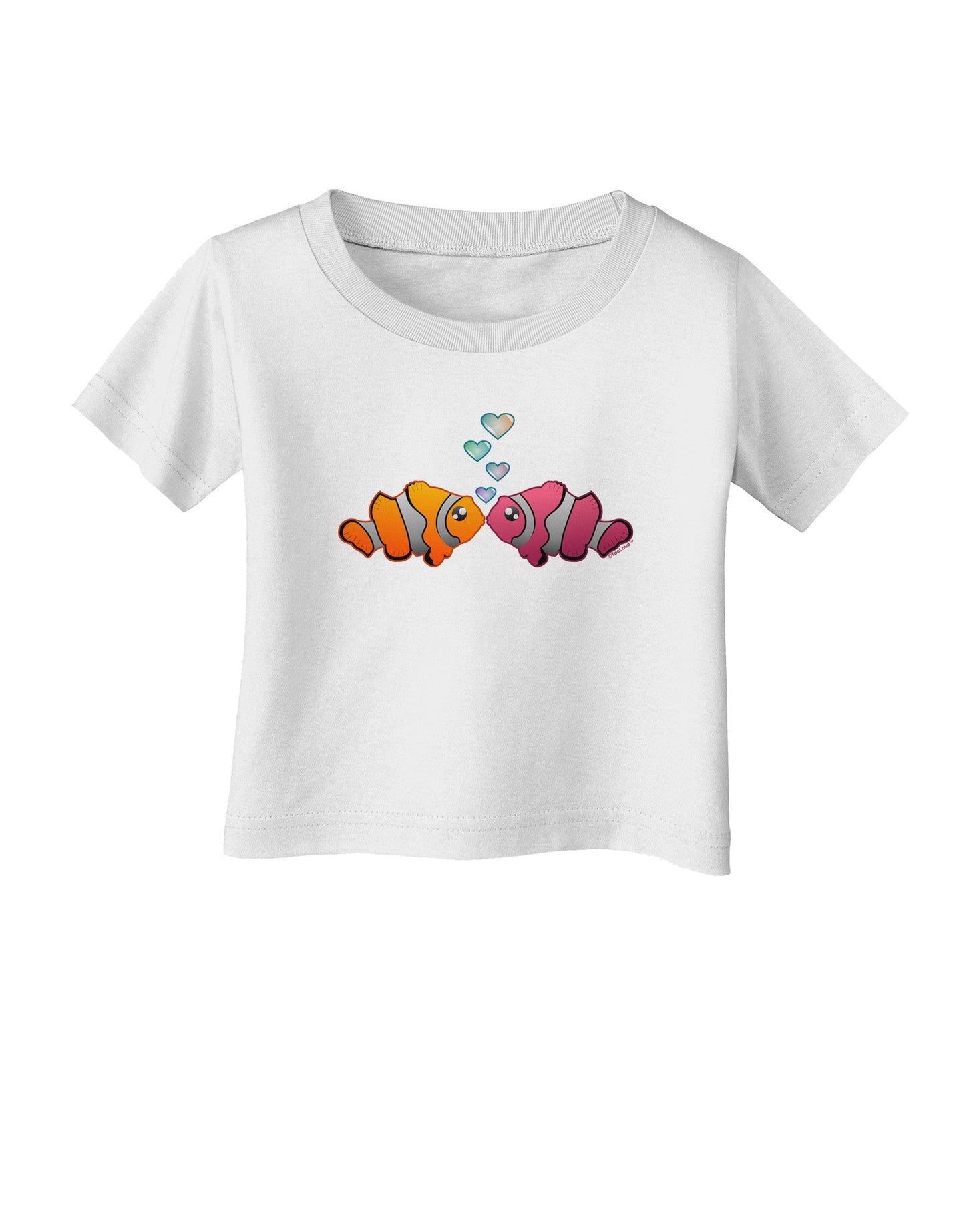 Kissy Clownfish Infant T-Shirt-Infant T-Shirt-TooLoud-White-06-Months-Davson Sales