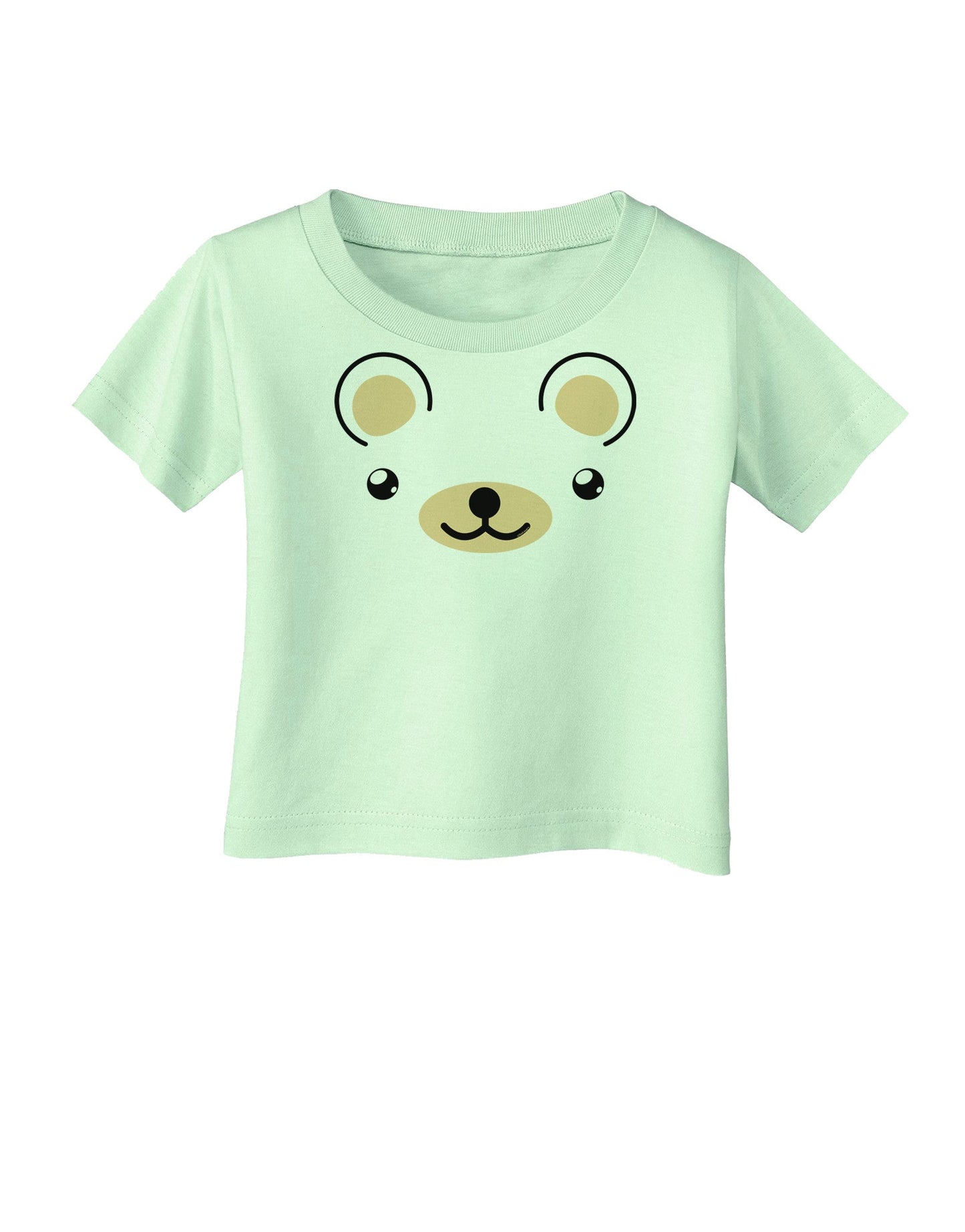 Kyu-T Ears - Beartholomew Teddy Bear Infant T-Shirt-Infant T-Shirt-TooLoud-Light-Green-06-Months-Davson Sales