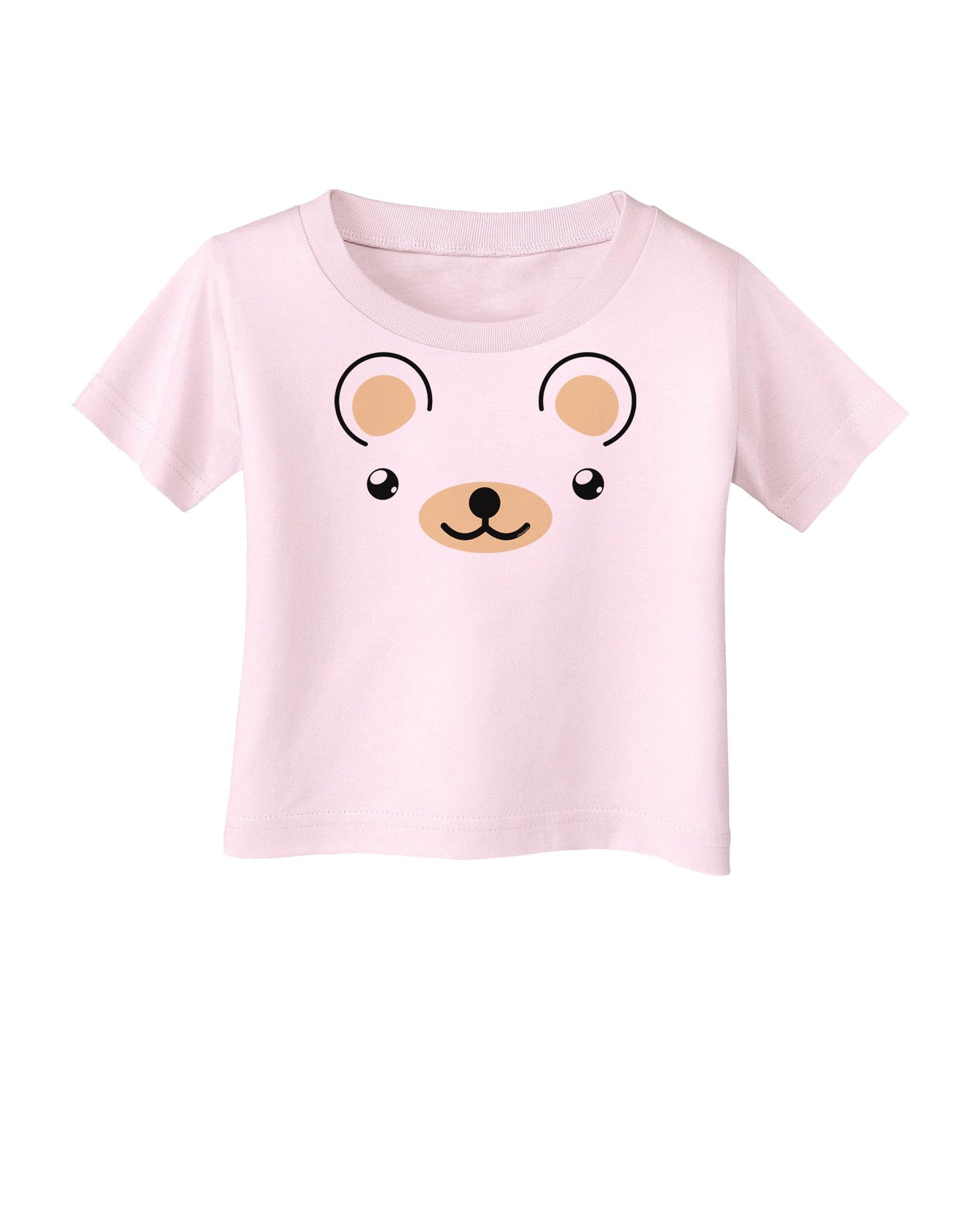 Kyu-T Ears - Beartholomew Teddy Bear Infant T-Shirt-Infant T-Shirt-TooLoud-Light-Pink-06-Months-Davson Sales