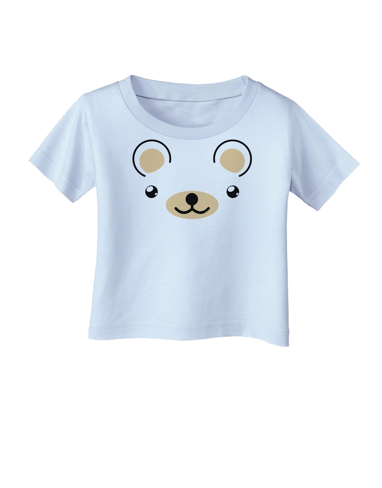Kyu-T Ears - Beartholomew Teddy Bear Infant T-Shirt-Infant T-Shirt-TooLoud-Light-Blue-06-Months-Davson Sales