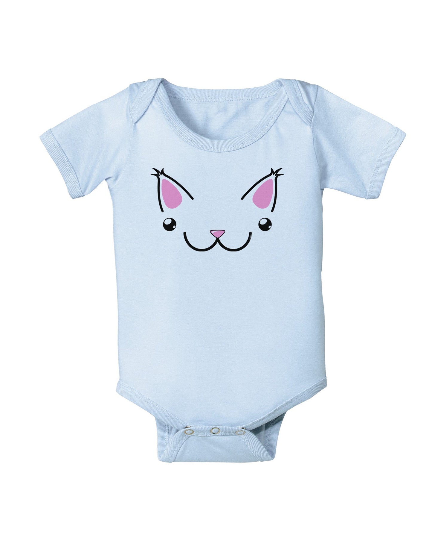 Kyu-T Ears - Kawa the Cute Critter Baby Romper Bodysuit-Baby Romper-TooLoud-Light-Blue-06-Months-Davson Sales