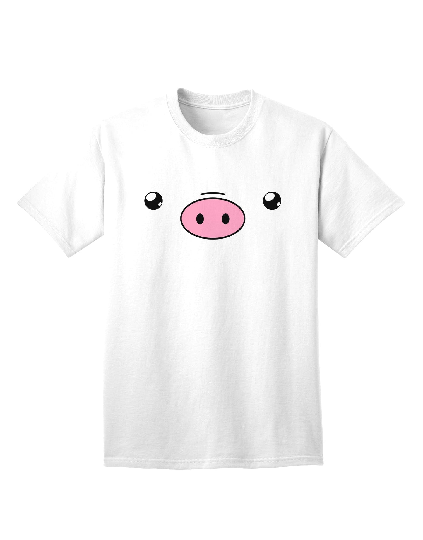 Kyu-T Face - Oinkz the Pig Adult T-Shirt: A Captivating Addition to Your Wardrobe-Mens T-shirts-TooLoud-White-Small-Davson Sales