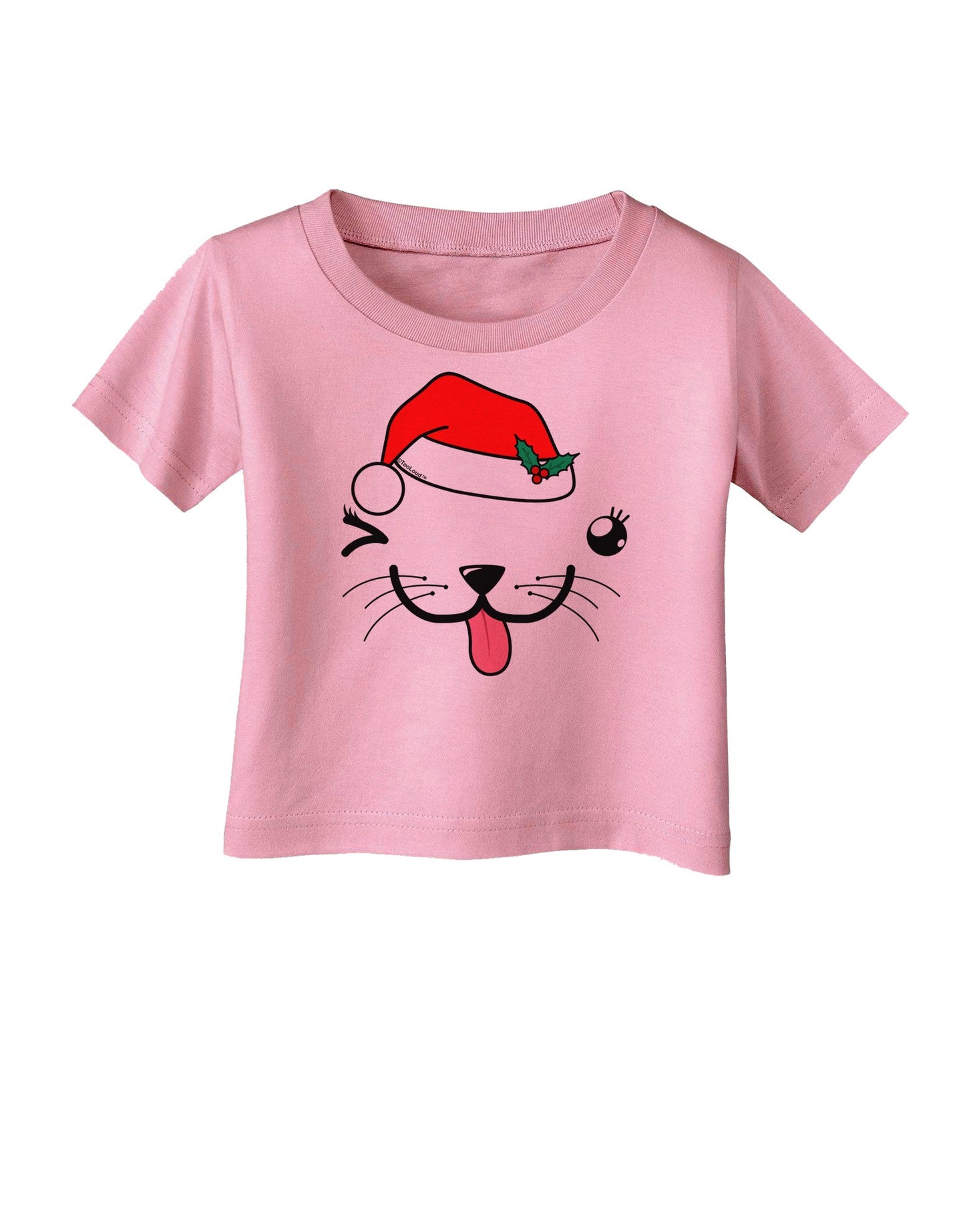 Kyu-T Face Puppina Santa Girl Dog Infant T-Shirt-Infant T-Shirt-TooLoud-Candy-Pink-06-Months-Davson Sales