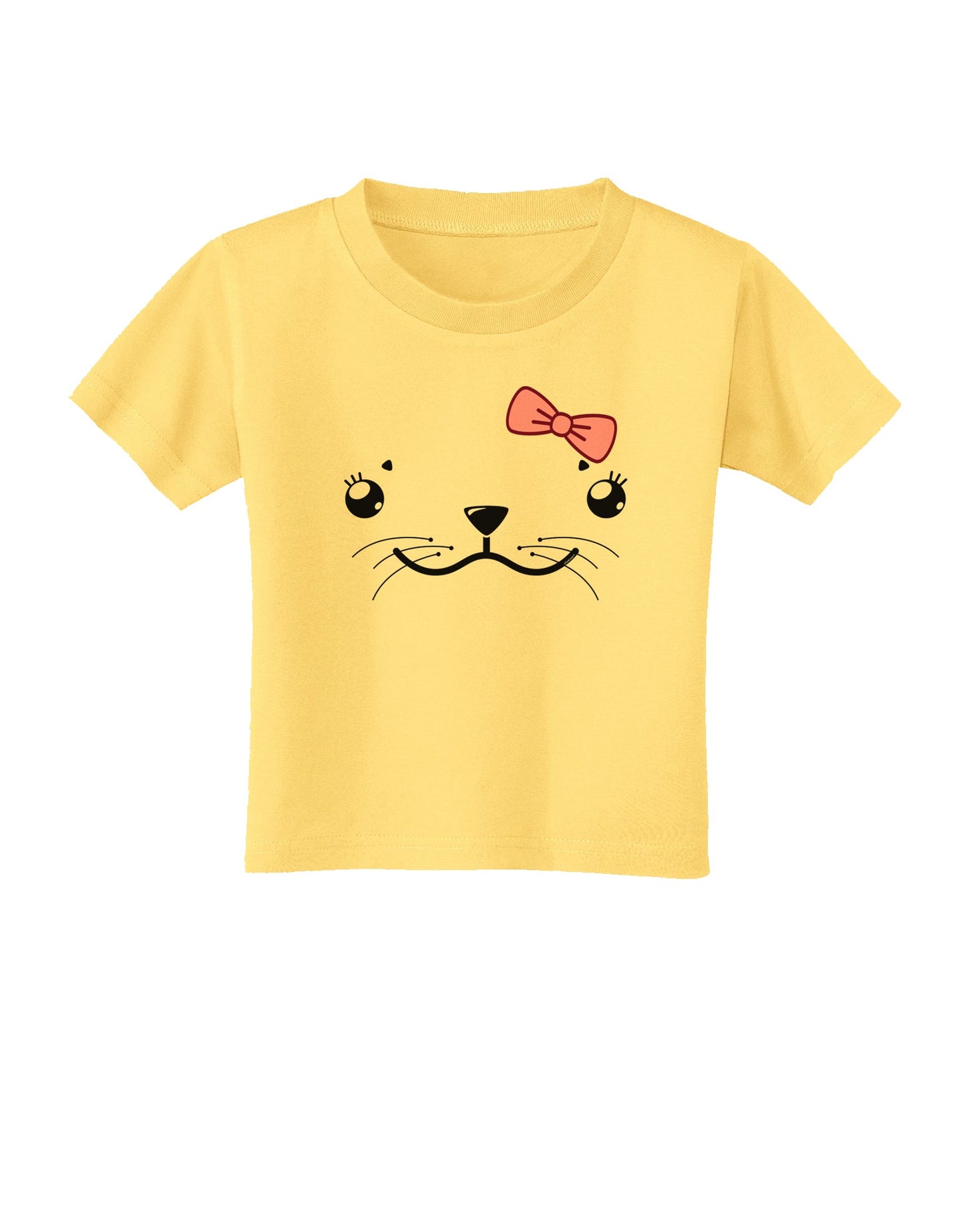 Kyu-T Face - Sealia Cute Girl Seal Toddler T-Shirt-Toddler T-Shirt-TooLoud-Daffodil-Yellow-2T-Davson Sales