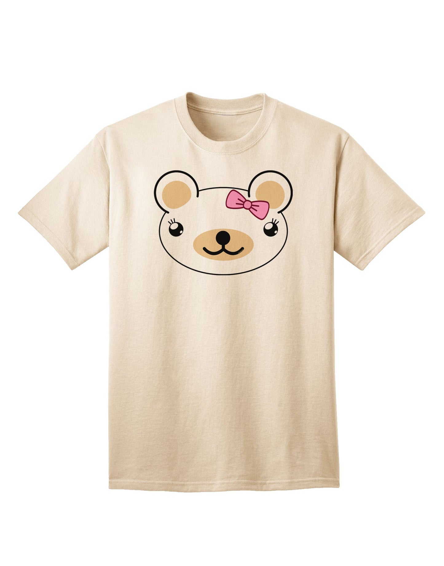 Kyu-T Head Collection: Day Beartholomea Girl Teddy Bear - Premium Adult T-Shirt for Women-Mens T-shirts-TooLoud-Natural-Small-Davson Sales