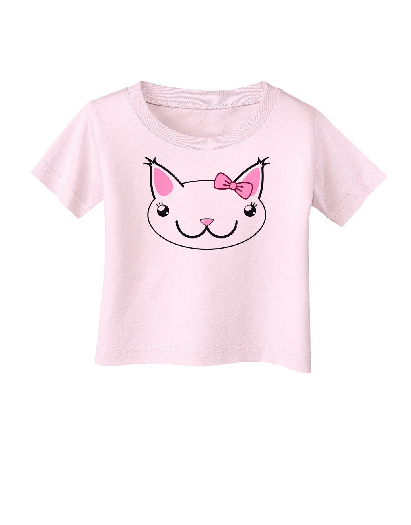 Kyu-T Head - Day Kawaia the Cute Girl Critter Infant T-Shirt-Infant T-Shirt-TooLoud-Light-Pink-06-Months-Davson Sales