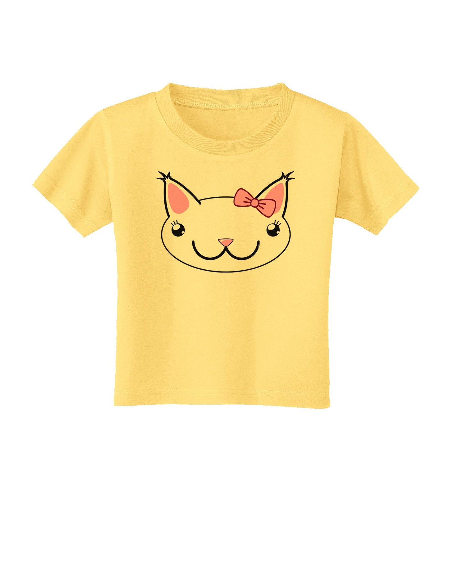 Kyu-T Head - Day Kawaia the Cute Girl Critter Toddler T-Shirt-Toddler T-Shirt-TooLoud-Daffodil-Yellow-2T-Davson Sales