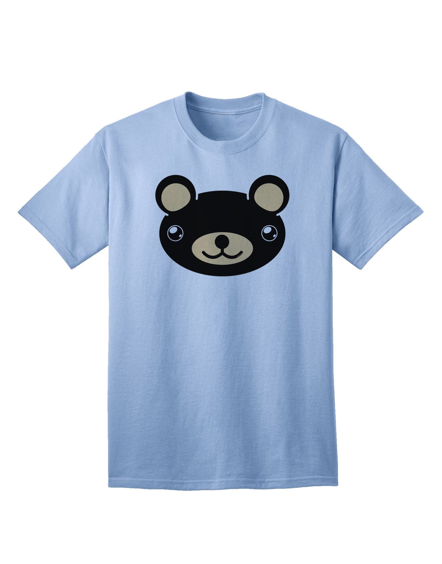 Kyu-T Head - Night Beartholomew: Premium Adult Teddy Bear T-Shirt Collection-Mens T-shirts-TooLoud-Light-Blue-Small-Davson Sales