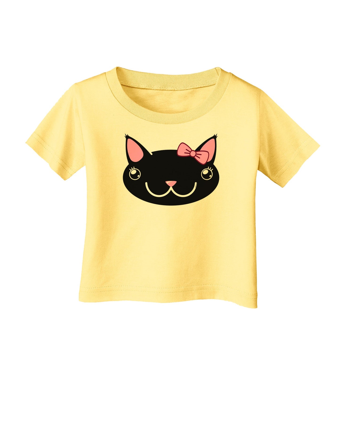 Kyu-T Head - Night Kawaia the Cute Girl Critter Infant T-Shirt-Infant T-Shirt-TooLoud-Daffodil-Yellow-06-Months-Davson Sales