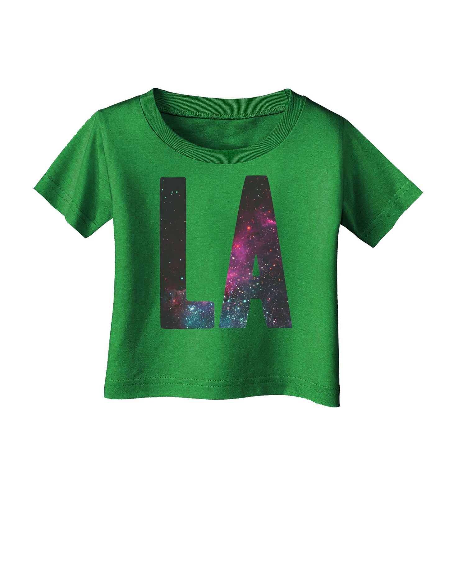 LA Outer Space Desgin Infant T-Shirt Dark-Infant T-Shirt-TooLoud-Clover-Green-06-Months-Davson Sales