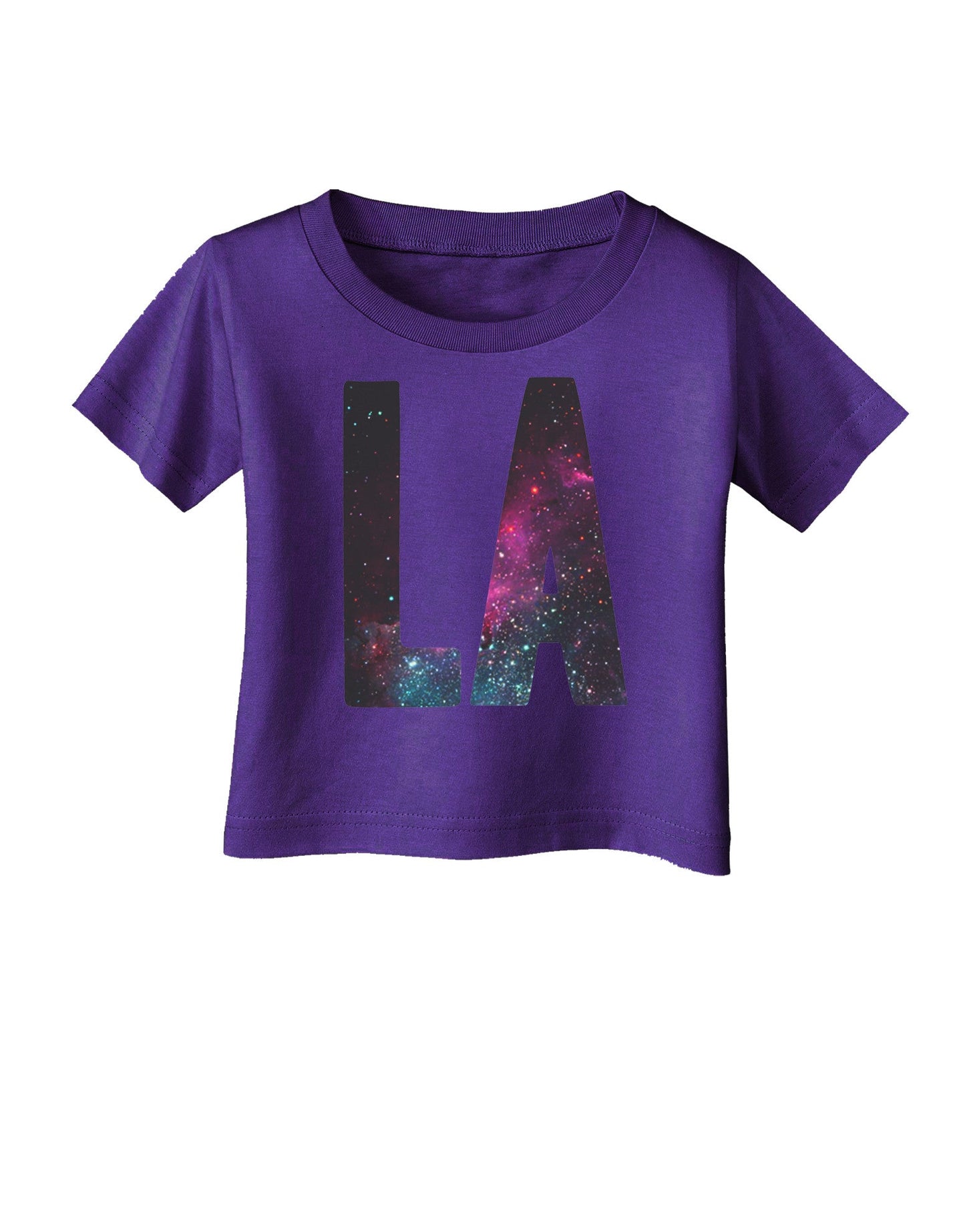 LA Outer Space Desgin Infant T-Shirt Dark-Infant T-Shirt-TooLoud-Purple-06-Months-Davson Sales