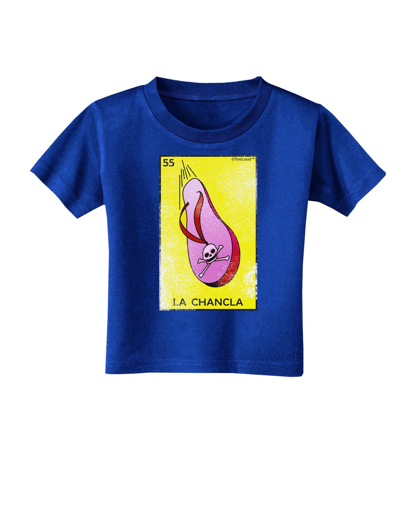 La Chancla Loteria Distressed Toddler T-Shirt Dark by-Toddler T-Shirt-TooLoud-Royal-Blue-2T-Davson Sales