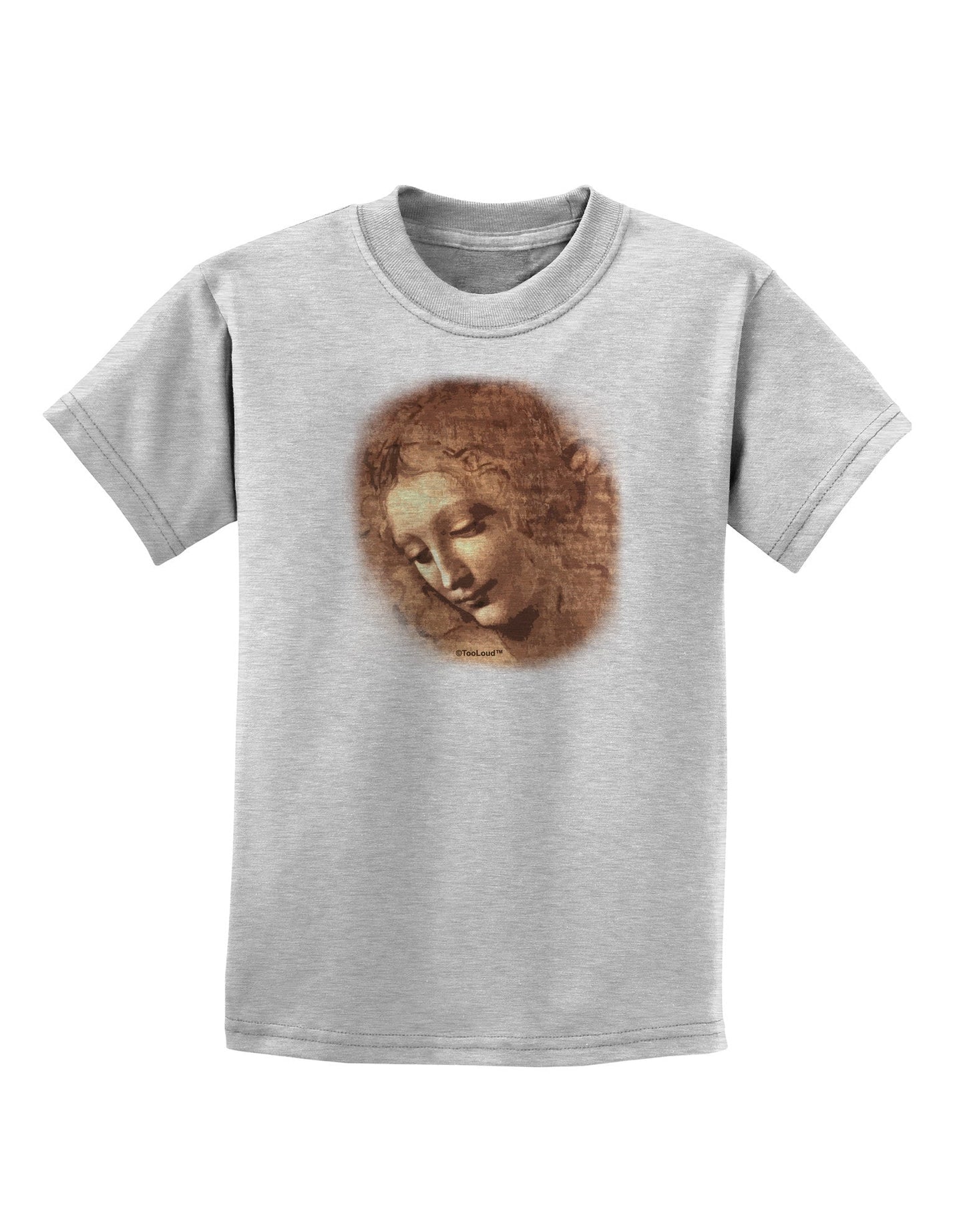 Lady With Disheveled Hair Childrens T-Shirt-Childrens T-Shirt-TooLoud-AshGray-X-Small-Davson Sales