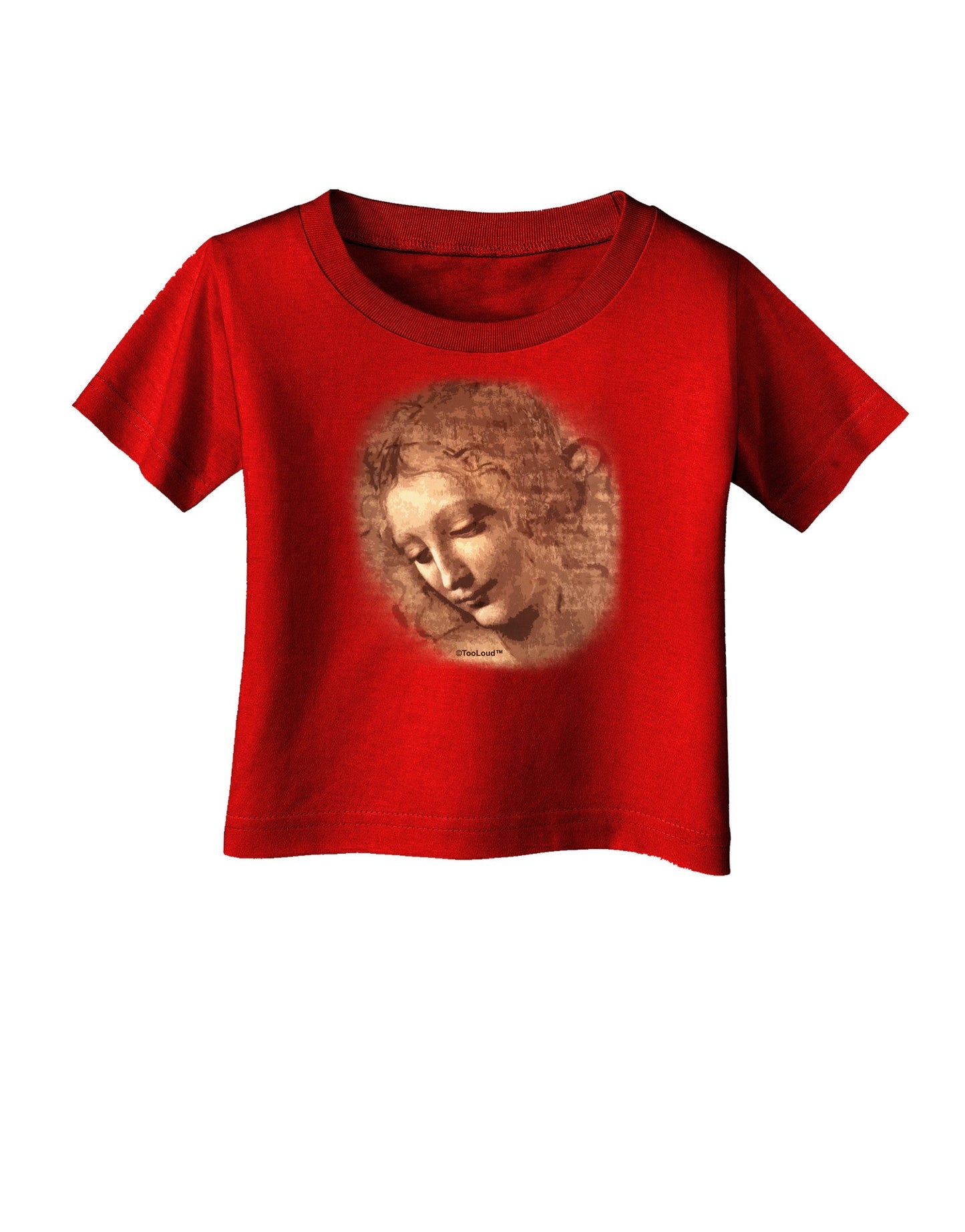 Lady With Disheveled Hair Infant T-Shirt Dark-Infant T-Shirt-TooLoud-Red-06-Months-Davson Sales