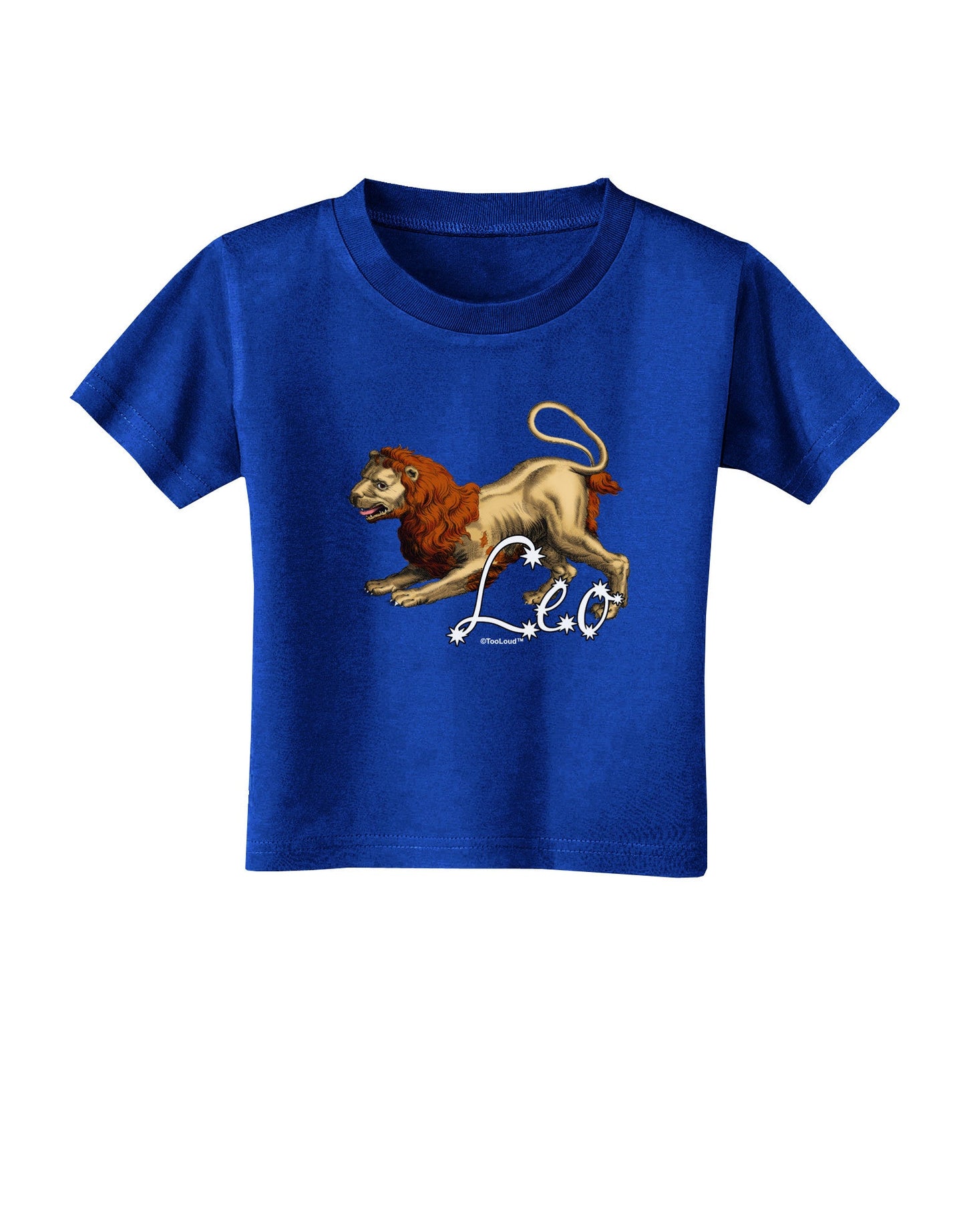 Leo Color Illustration Toddler T-Shirt Dark-Toddler T-Shirt-TooLoud-Royal-Blue-2T-Davson Sales