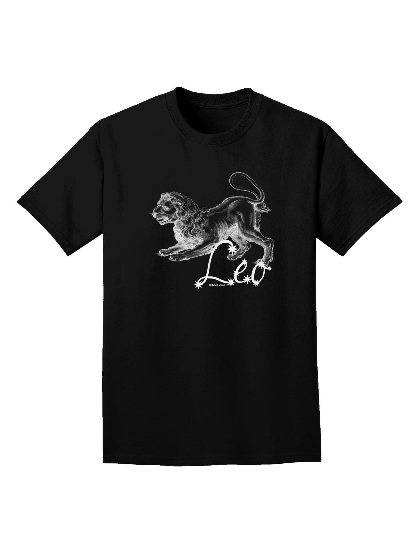 Leo Illustration Adult Dark T-Shirt-Mens T-Shirt-TooLoud-Black-Small-Davson Sales