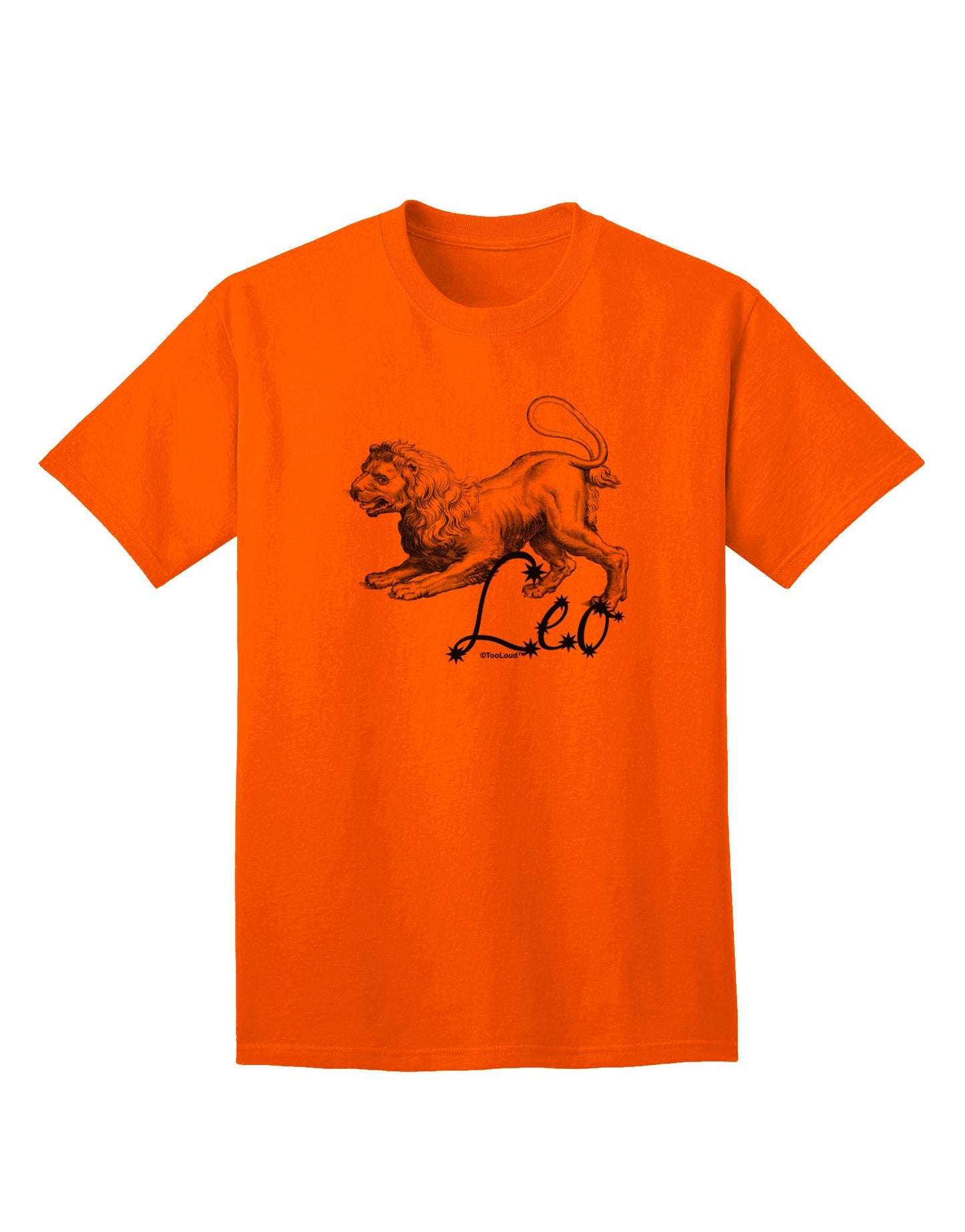 Leo Illustration Adult T-Shirt-Mens T-Shirt-TooLoud-Orange-Small-Davson Sales
