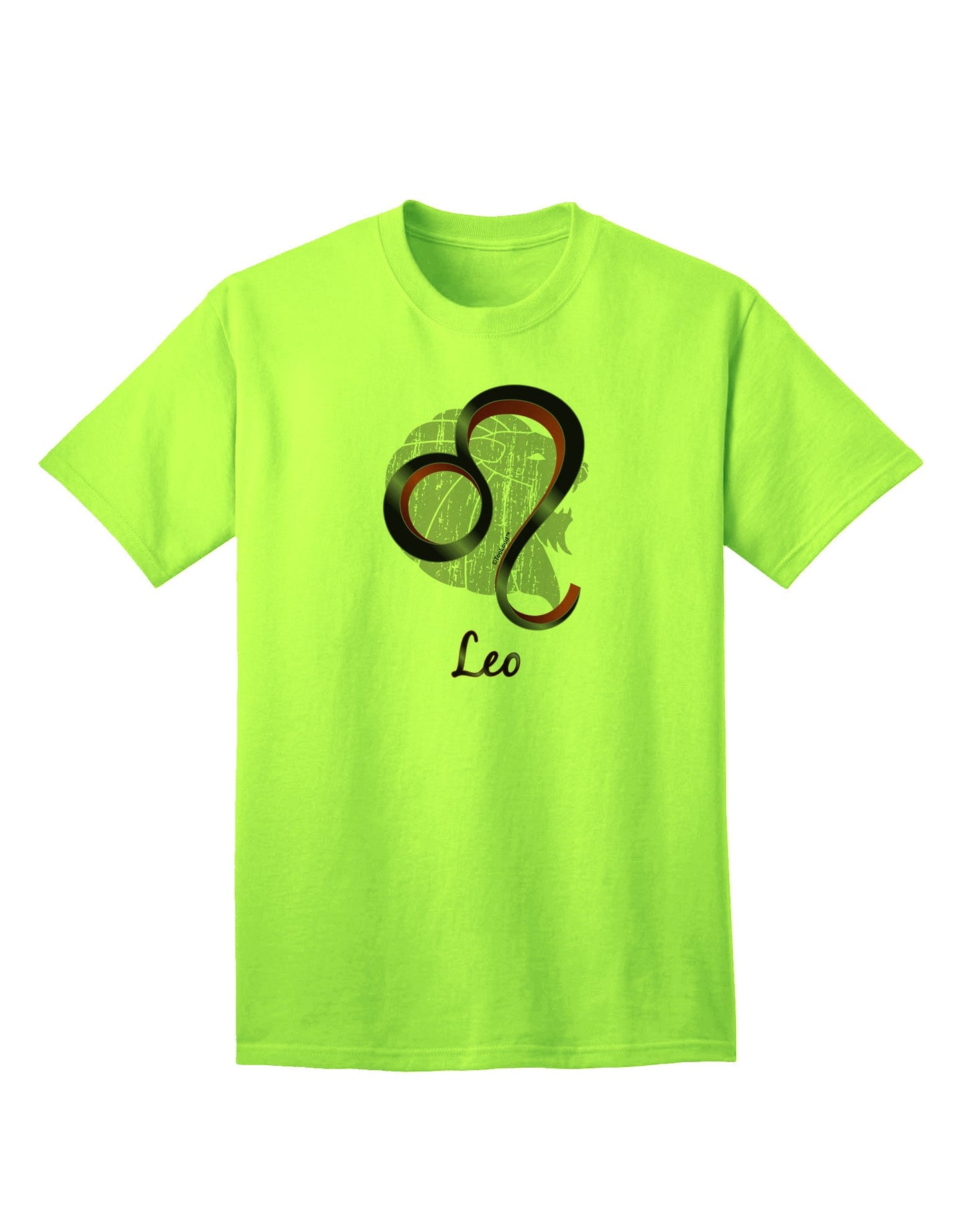 Leo Symbol Adult T-Shirt-unisex t-shirt-TooLoud-Neon-Green-Small-Davson Sales