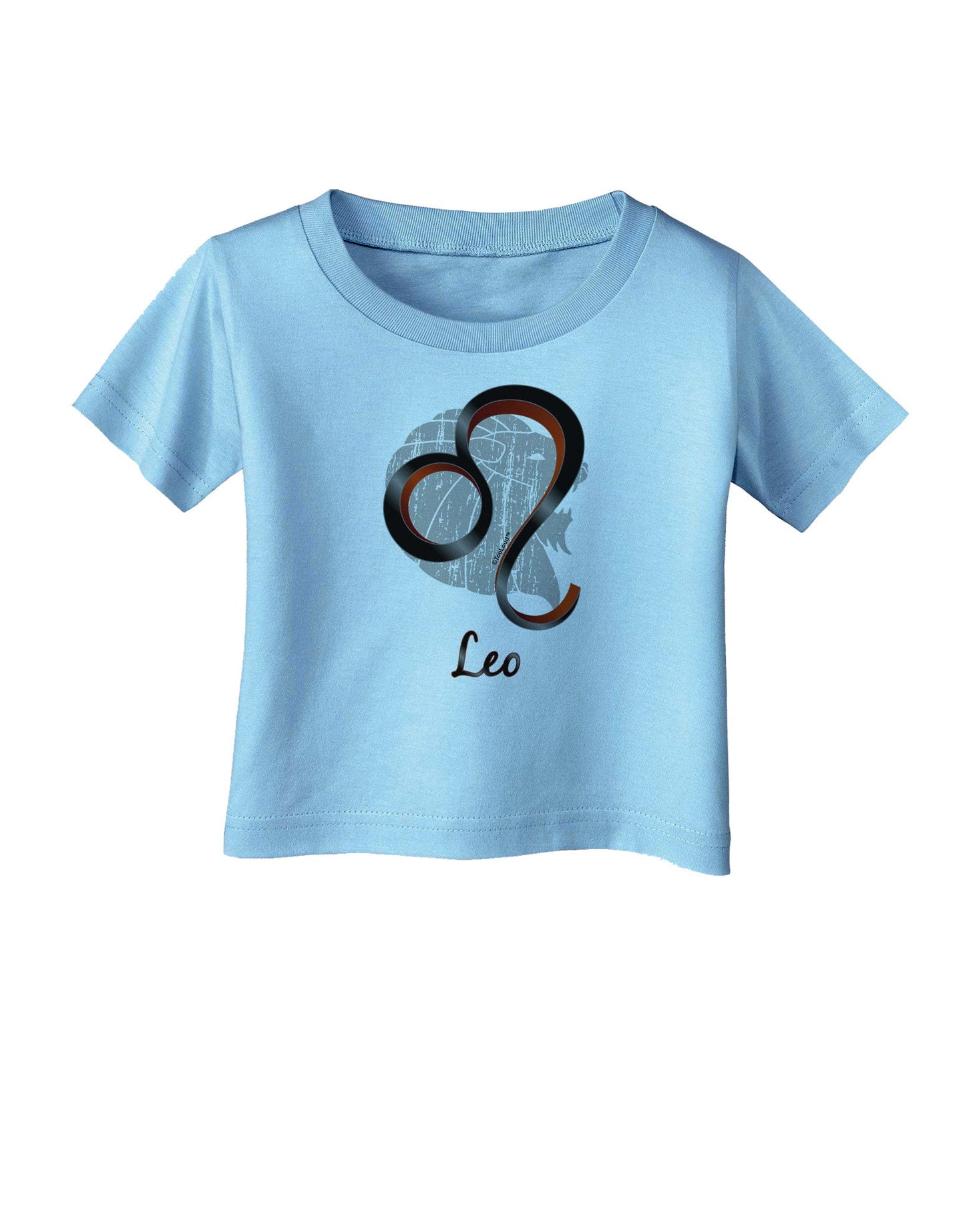 Leo Symbol Infant T-Shirt-Infant T-Shirt-TooLoud-Aquatic-Blue-06-Months-Davson Sales