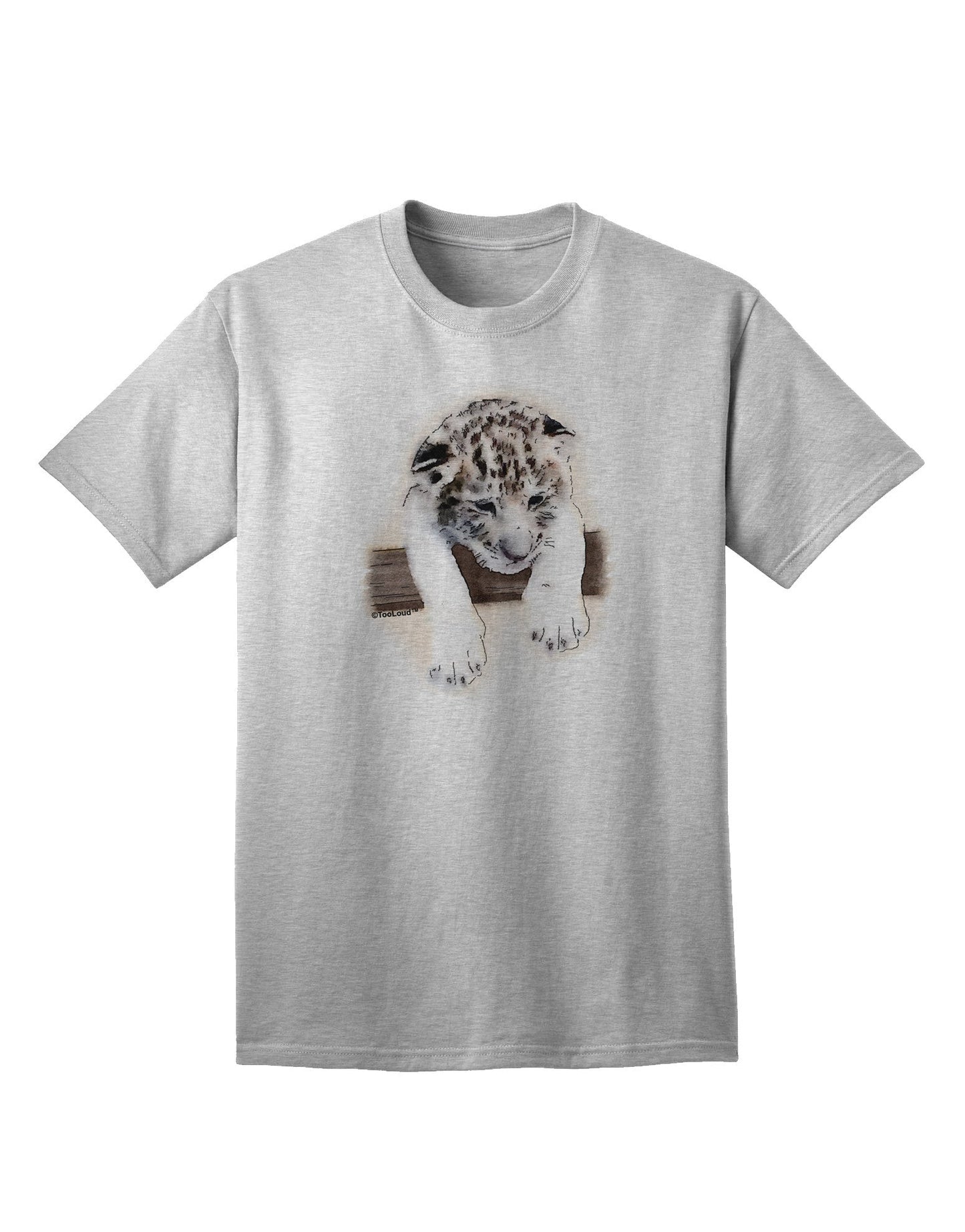 Leopard Cub Adult T-Shirt-Mens T-Shirt-TooLoud-AshGray-Small-Davson Sales