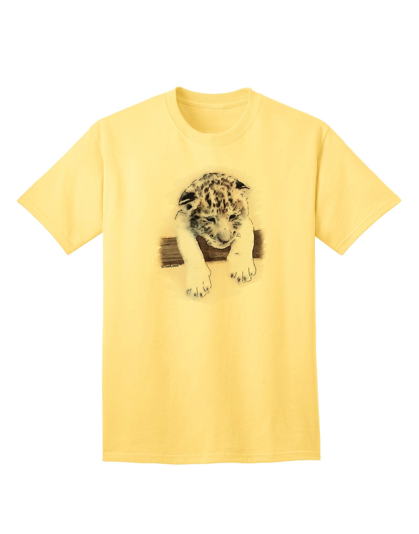Leopard Cub Adult T-Shirt-Mens T-Shirt-TooLoud-Yellow-Small-Davson Sales