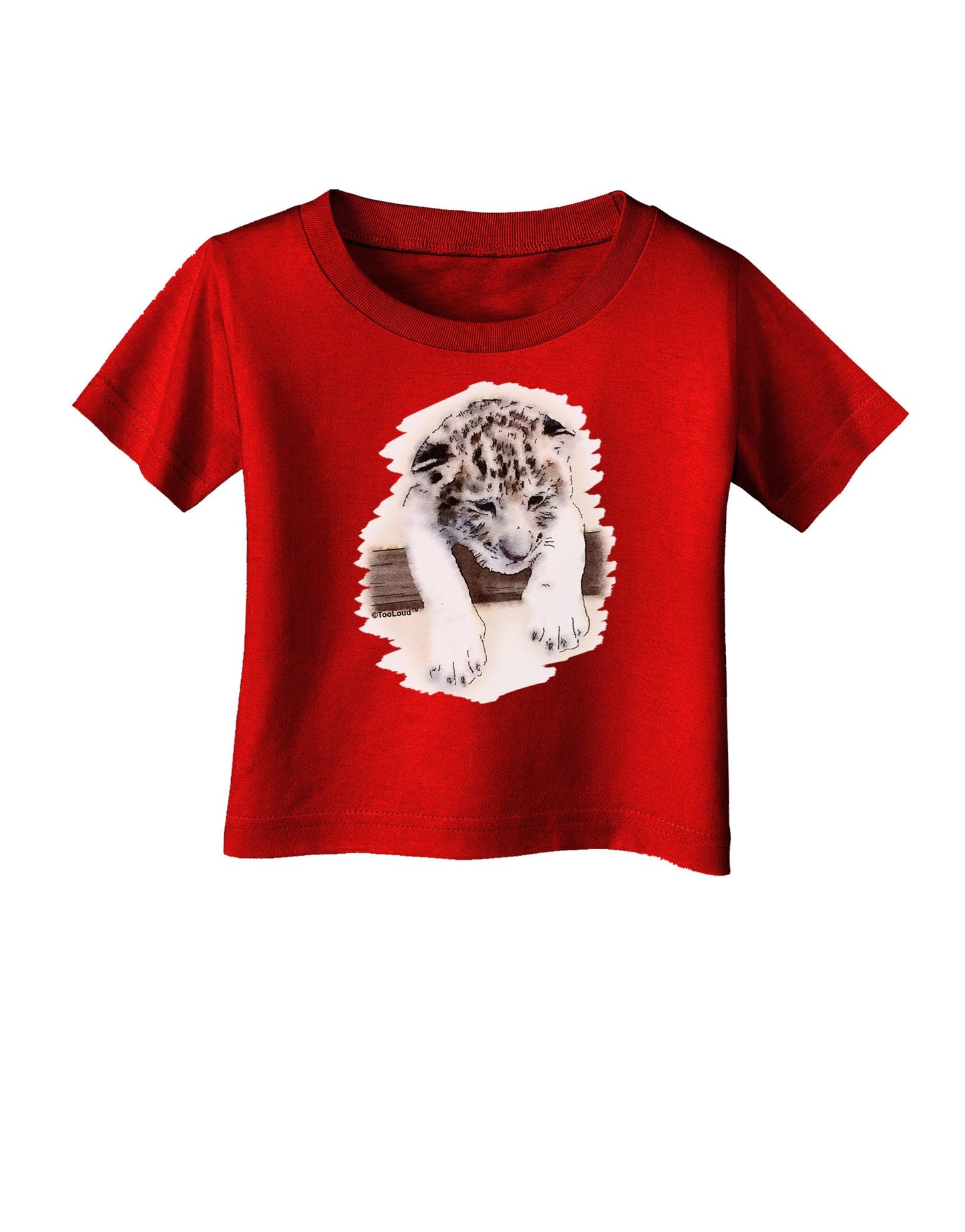 Leopard Cub Infant T-Shirt Dark-Infant T-Shirt-TooLoud-Red-06-Months-Davson Sales