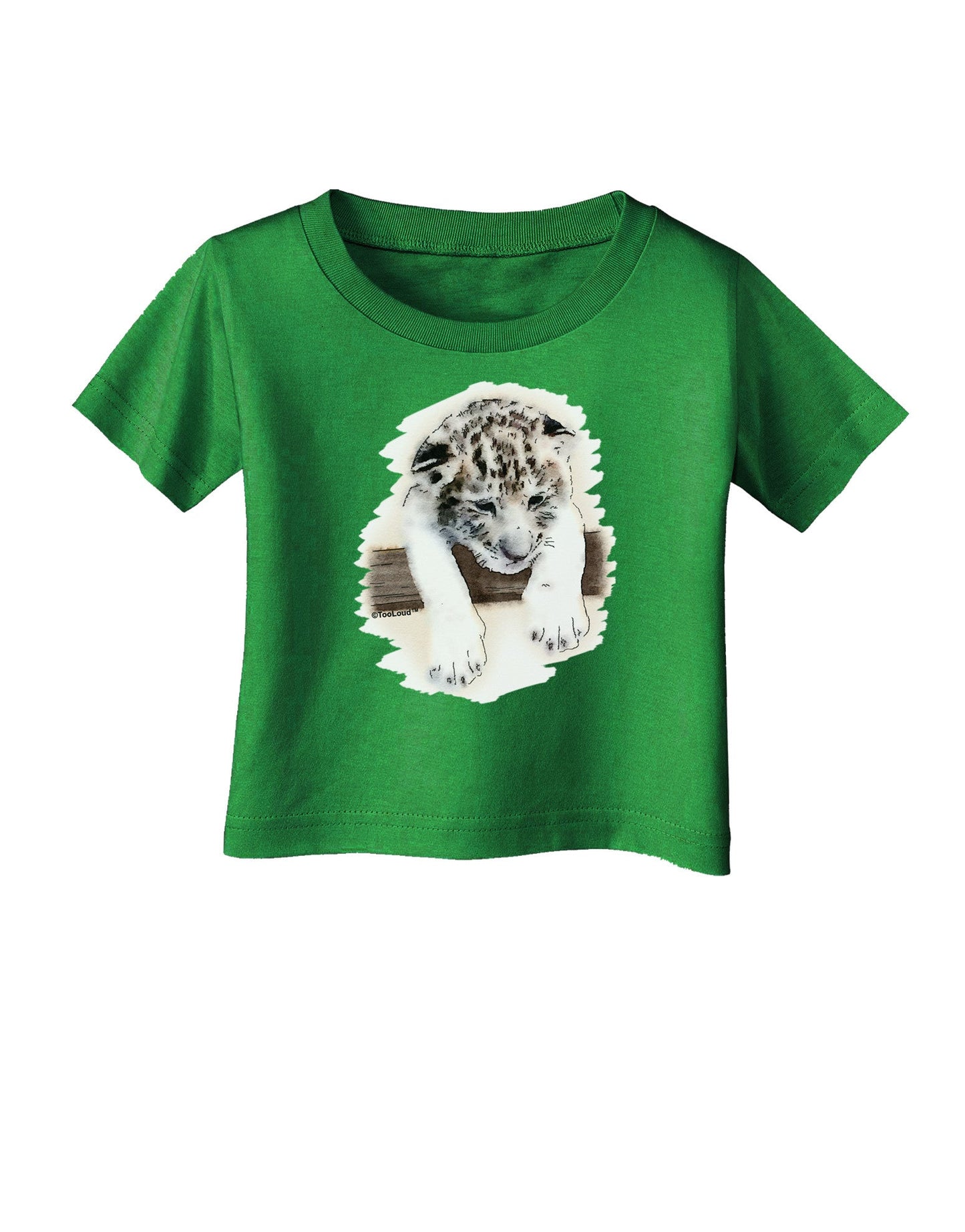Leopard Cub Infant T-Shirt Dark-Infant T-Shirt-TooLoud-Clover-Green-06-Months-Davson Sales