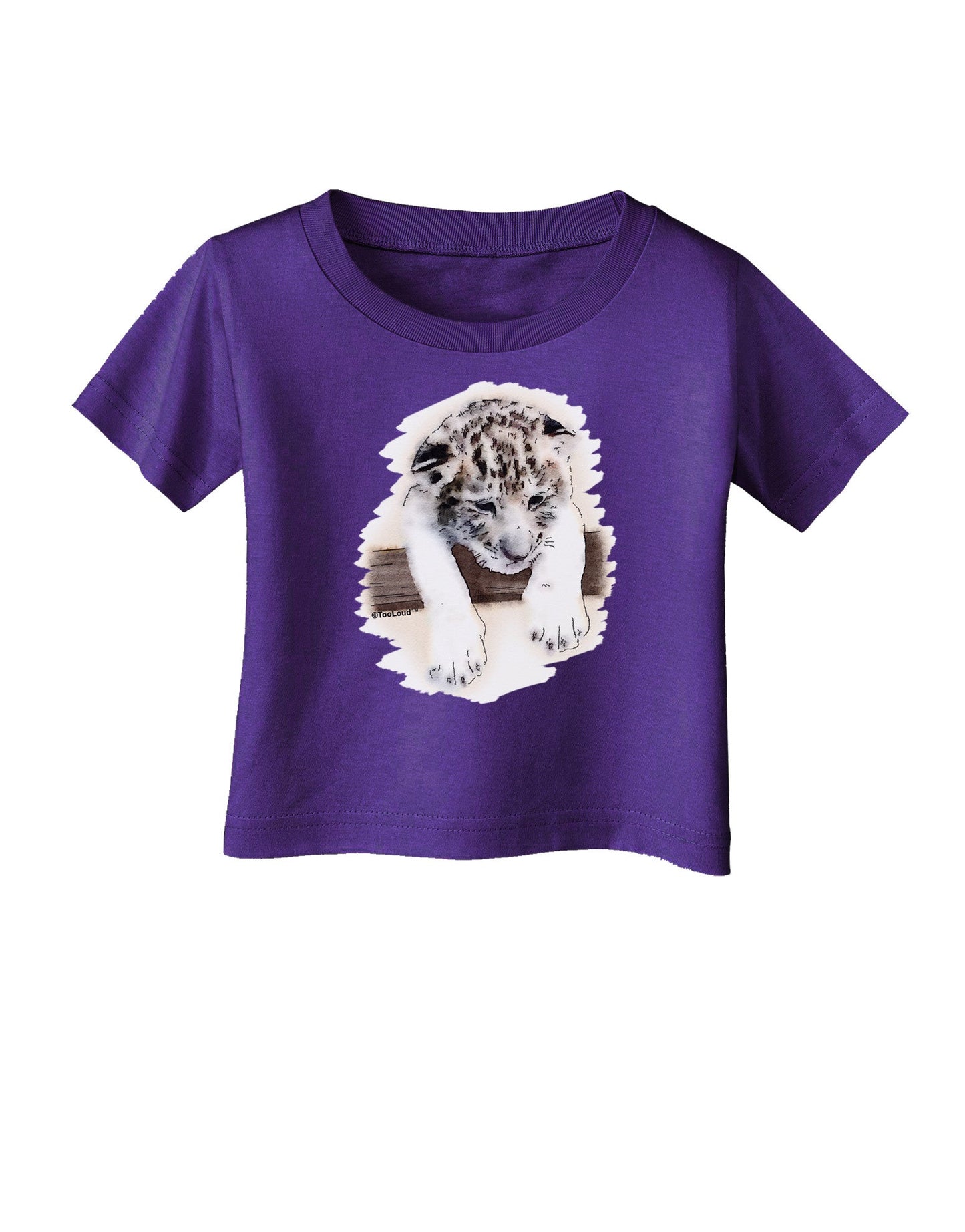 Leopard Cub Infant T-Shirt Dark-Infant T-Shirt-TooLoud-Purple-06-Months-Davson Sales
