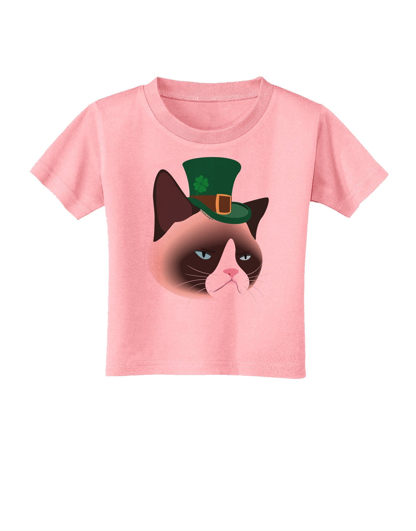 Leprechaun Disgruntled Cat Toddler T-Shirt-Toddler T-Shirt-TooLoud-Candy-Pink-2T-Davson Sales