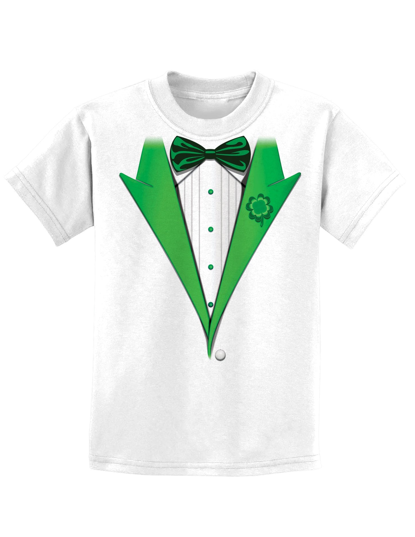 Leprechaun Tuxedo Childrens St Patrick's Day T-Shirt-TooLoud-White-Small-Davson Sales
