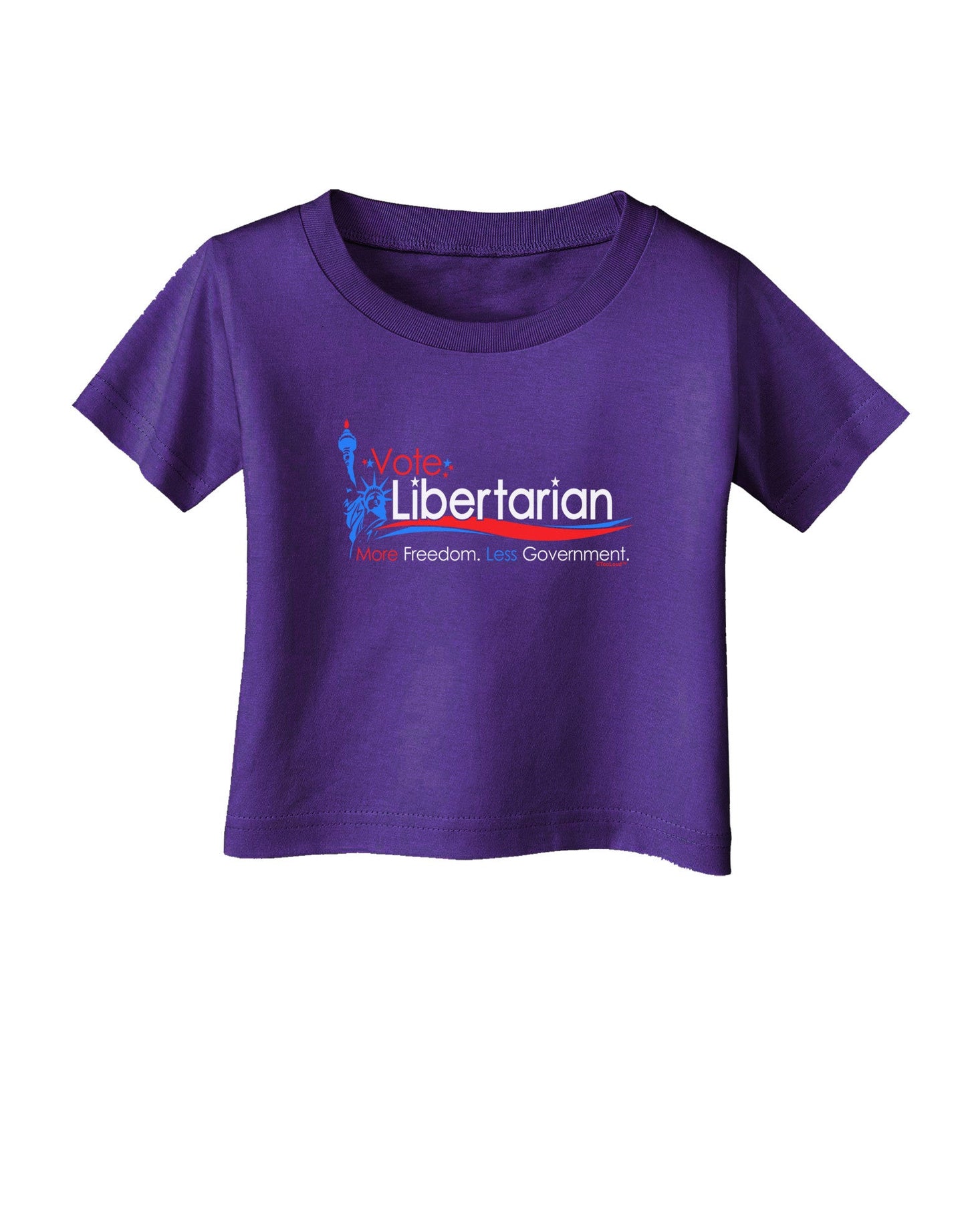 Libertarian Slogan Infant T-Shirt Dark-Infant T-Shirt-TooLoud-Purple-06-Months-Davson Sales