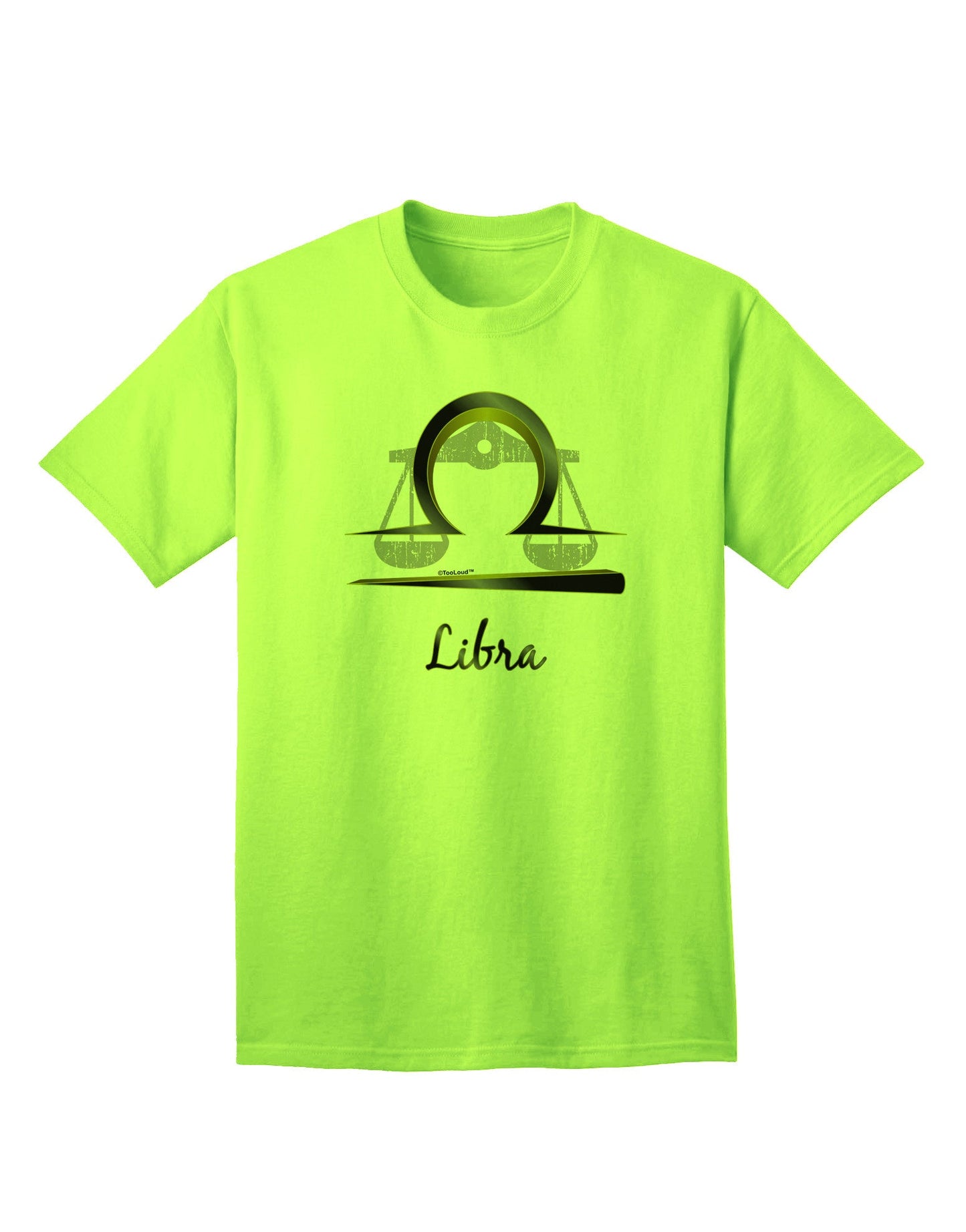 Libra Symbol Adult T-Shirt-unisex t-shirt-TooLoud-Neon-Green-Small-Davson Sales