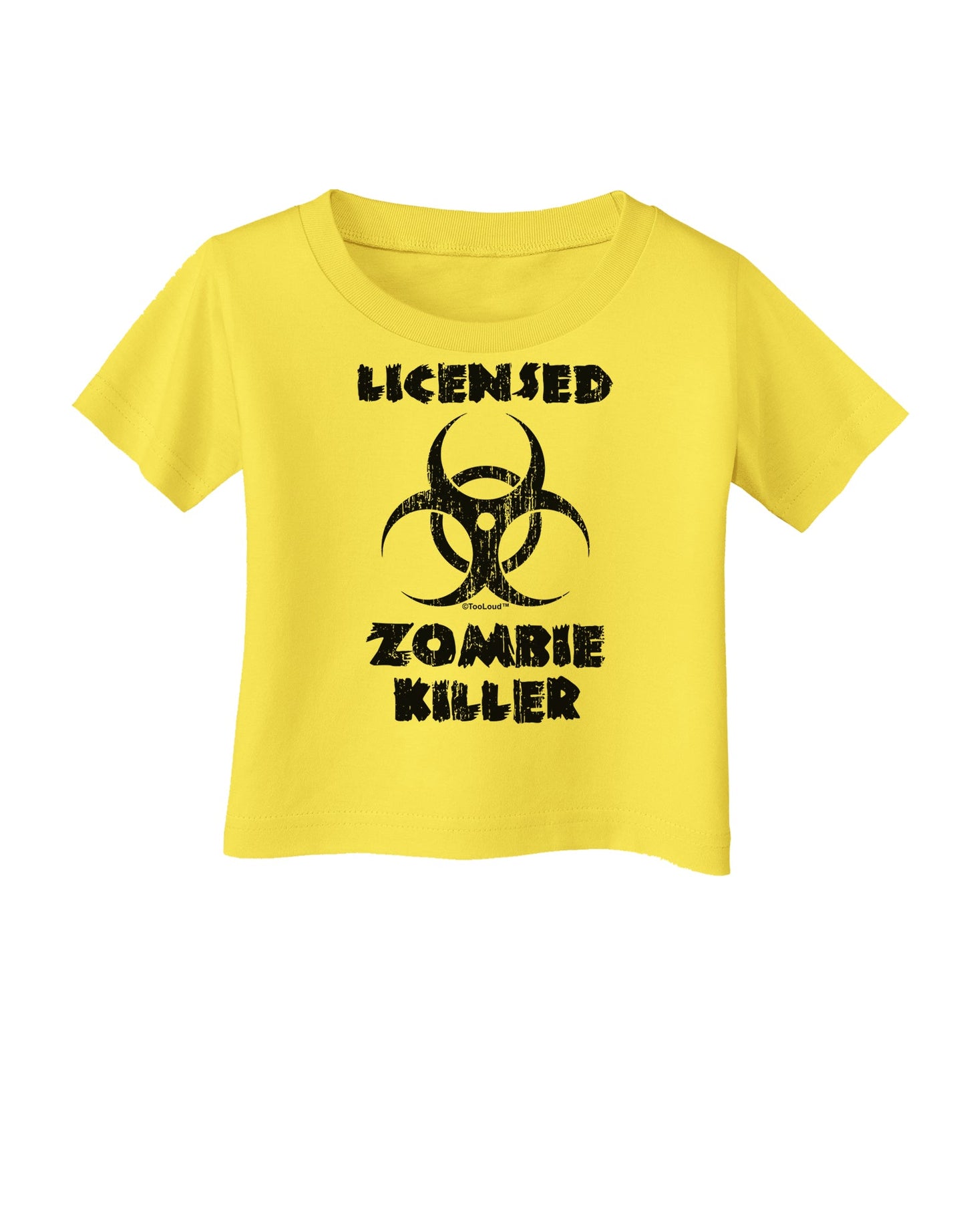 Licensed Zombie Killer - Biohazard Infant T-Shirt by TooLoud-Infant T-Shirt-TooLoud-Yellow-06-Months-Davson Sales