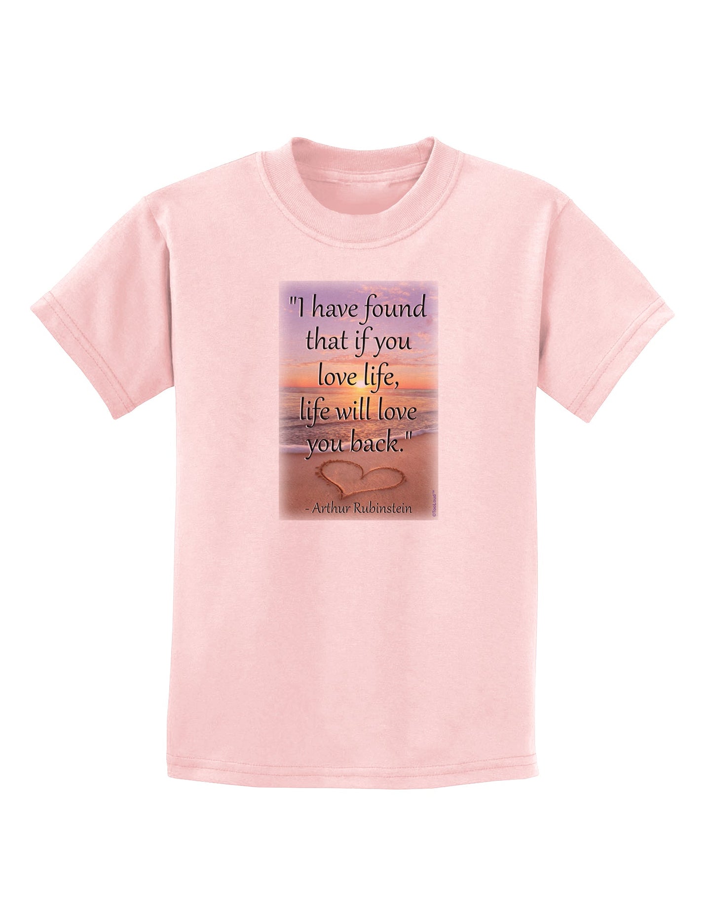 Life Will Love You Back Childrens T-Shirt by TooLoud-Childrens T-Shirt-TooLoud-PalePink-X-Small-Davson Sales